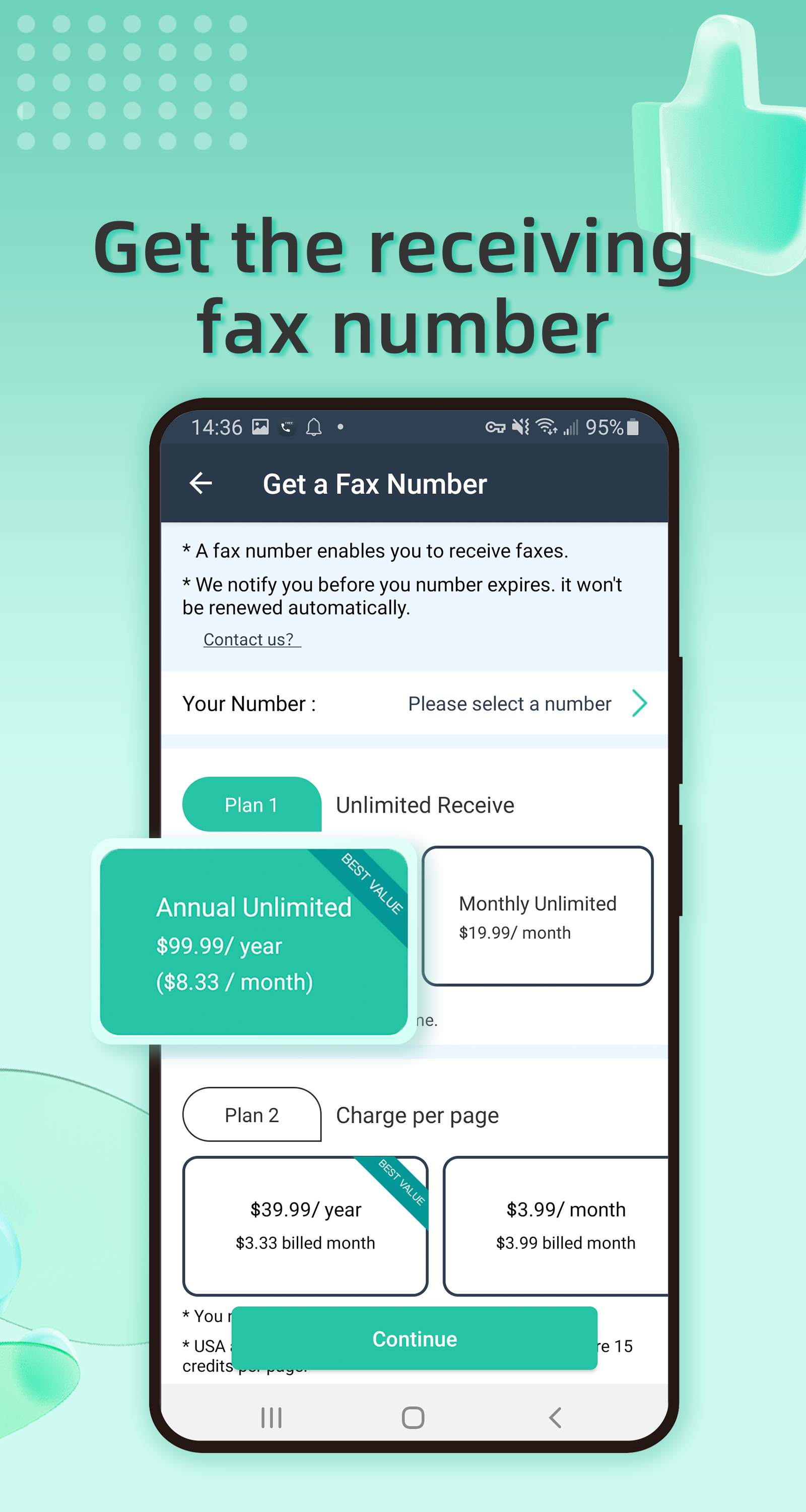 اسکرین شات 4 برنامه Simple Fax-Send Fax from Phone