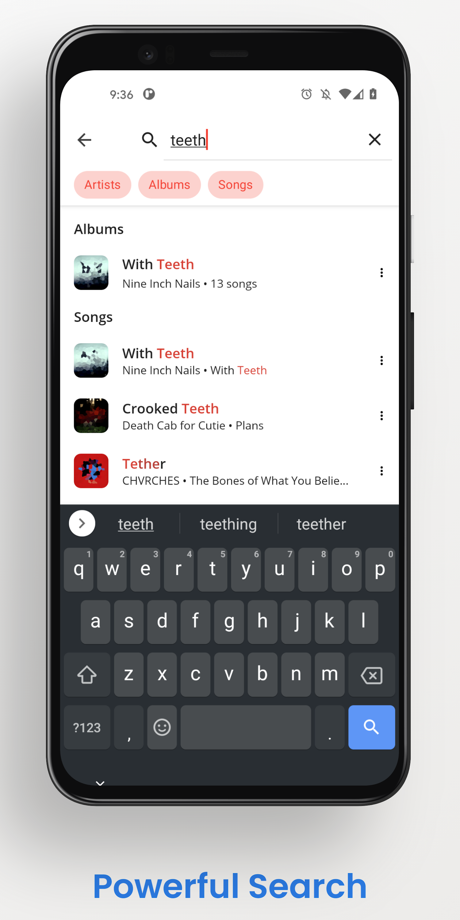 اسکرین شات 4 برنامه Shuttle Music Player