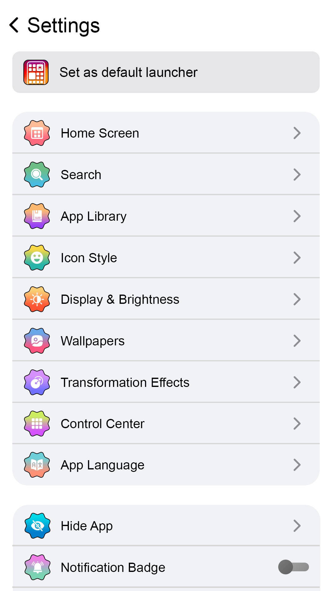 اسکرین شات 4 برنامه Simple Home Screen Launcher