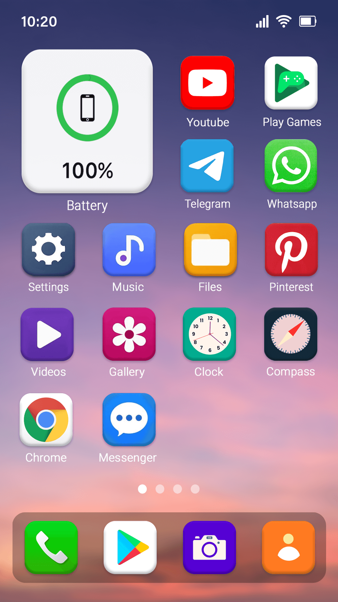 اسکرین شات 2 برنامه Simple Home Screen Launcher
