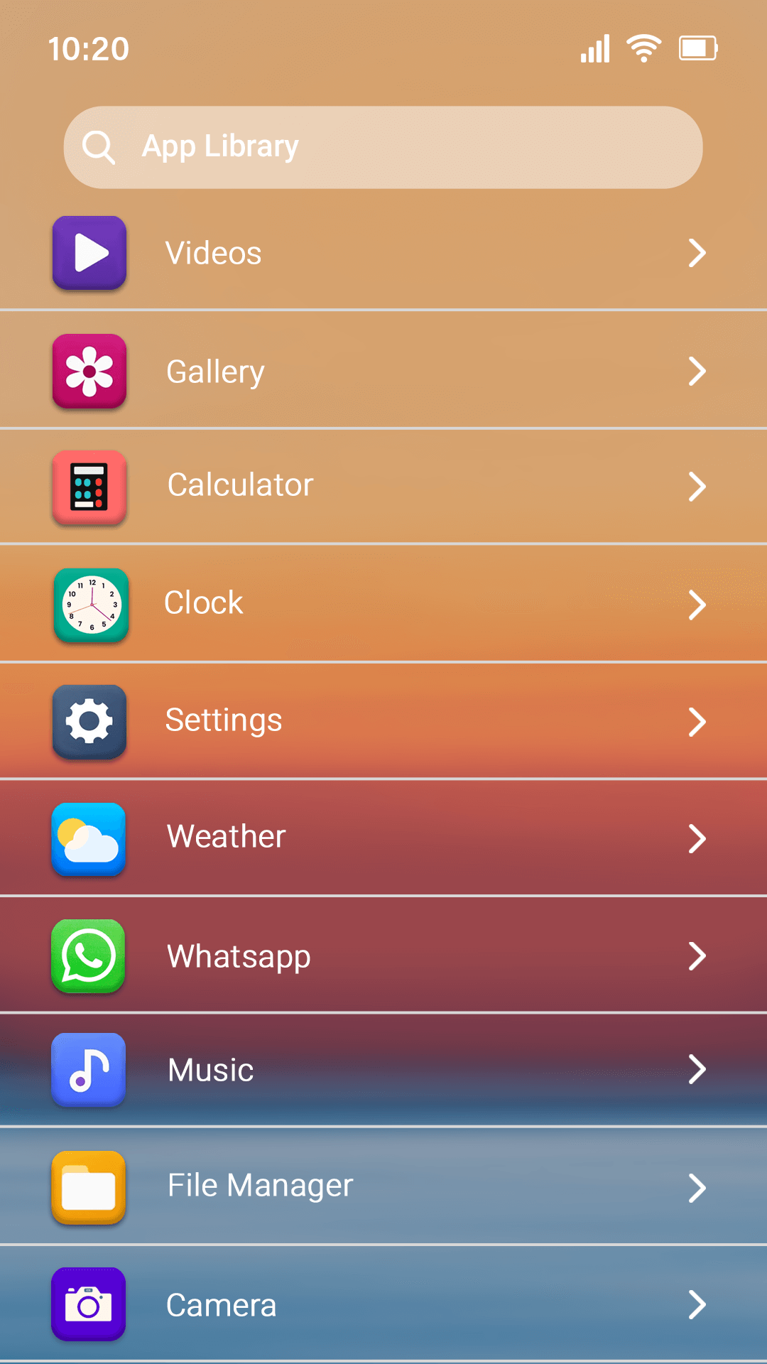 اسکرین شات 3 برنامه Simple Home Screen Launcher