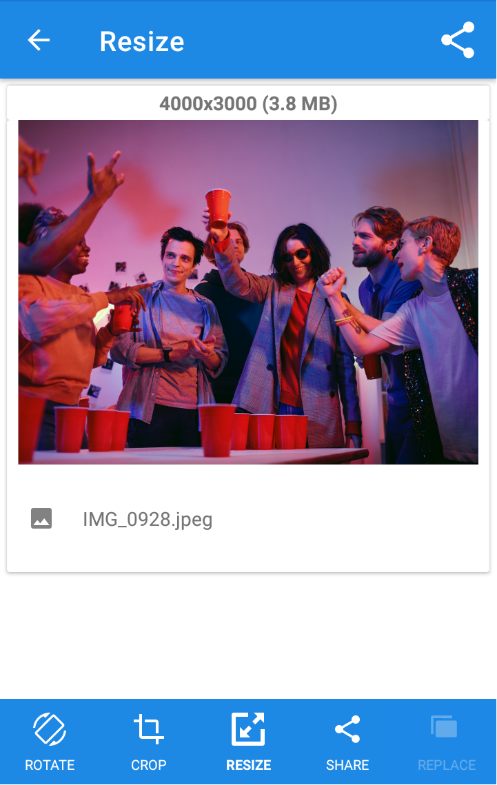 اسکرین شات 2 برنامه Photo & Picture Resizer