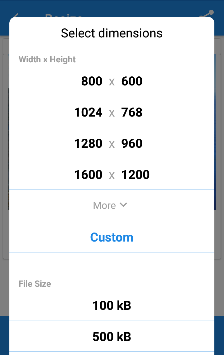 اسکرین شات 3 برنامه Photo & Picture Resizer