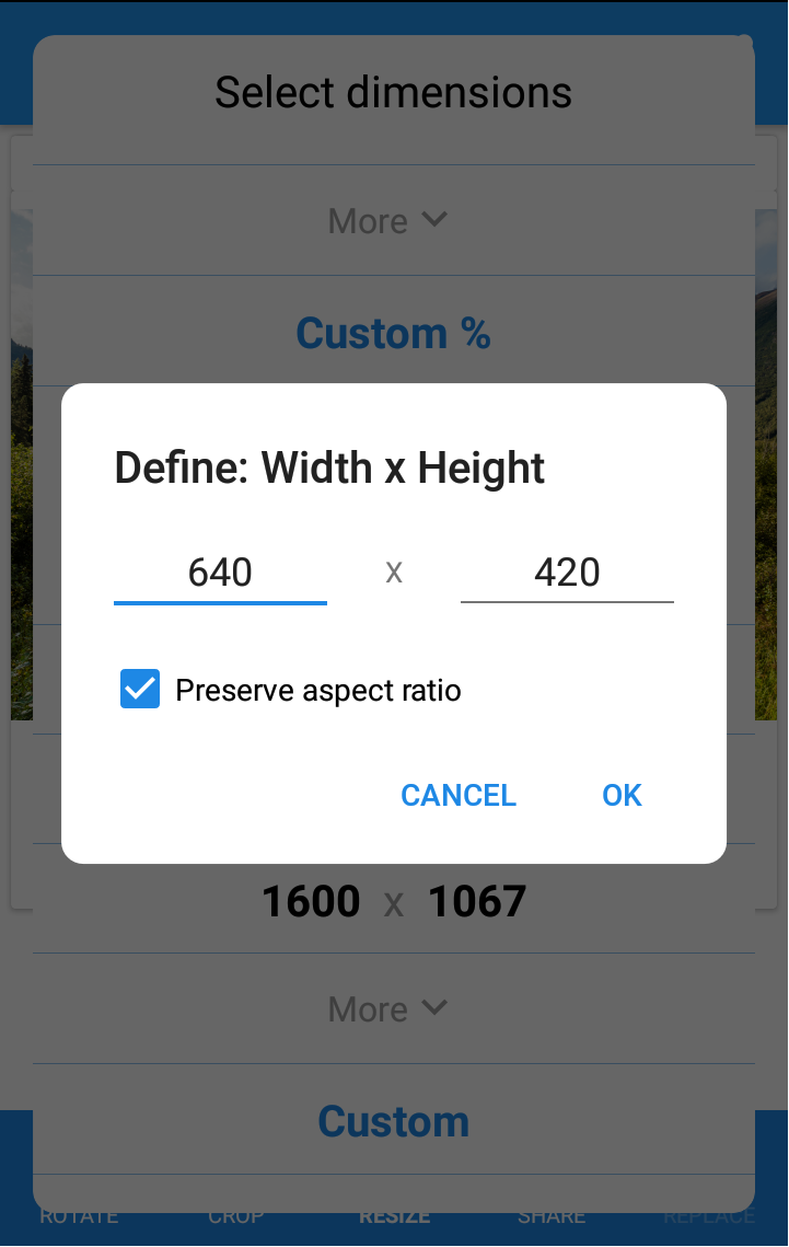 اسکرین شات 4 برنامه Photo & Picture Resizer