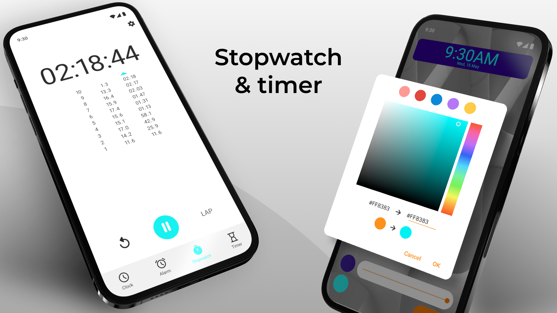 اسکرین شات 8 برنامه Simple Clock - Alarm & Timer