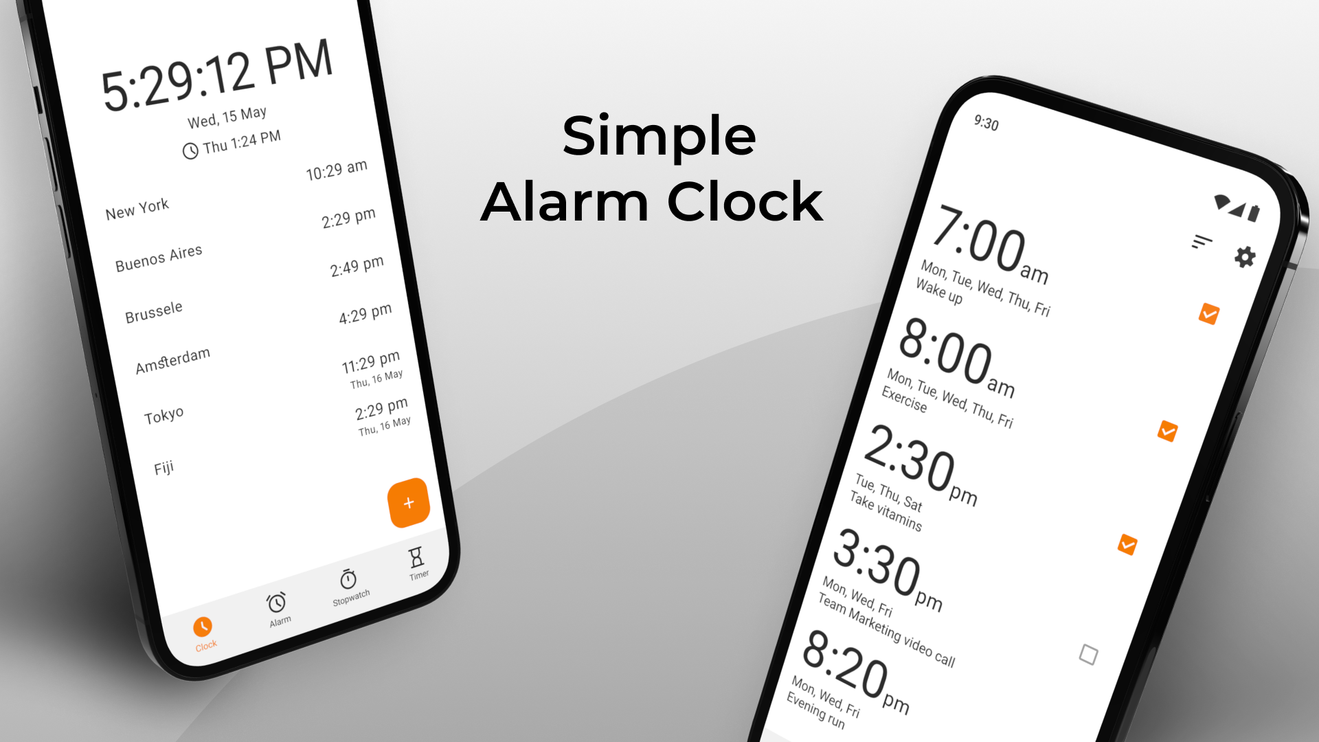 اسکرین شات 7 برنامه Simple Clock - Alarm & Timer