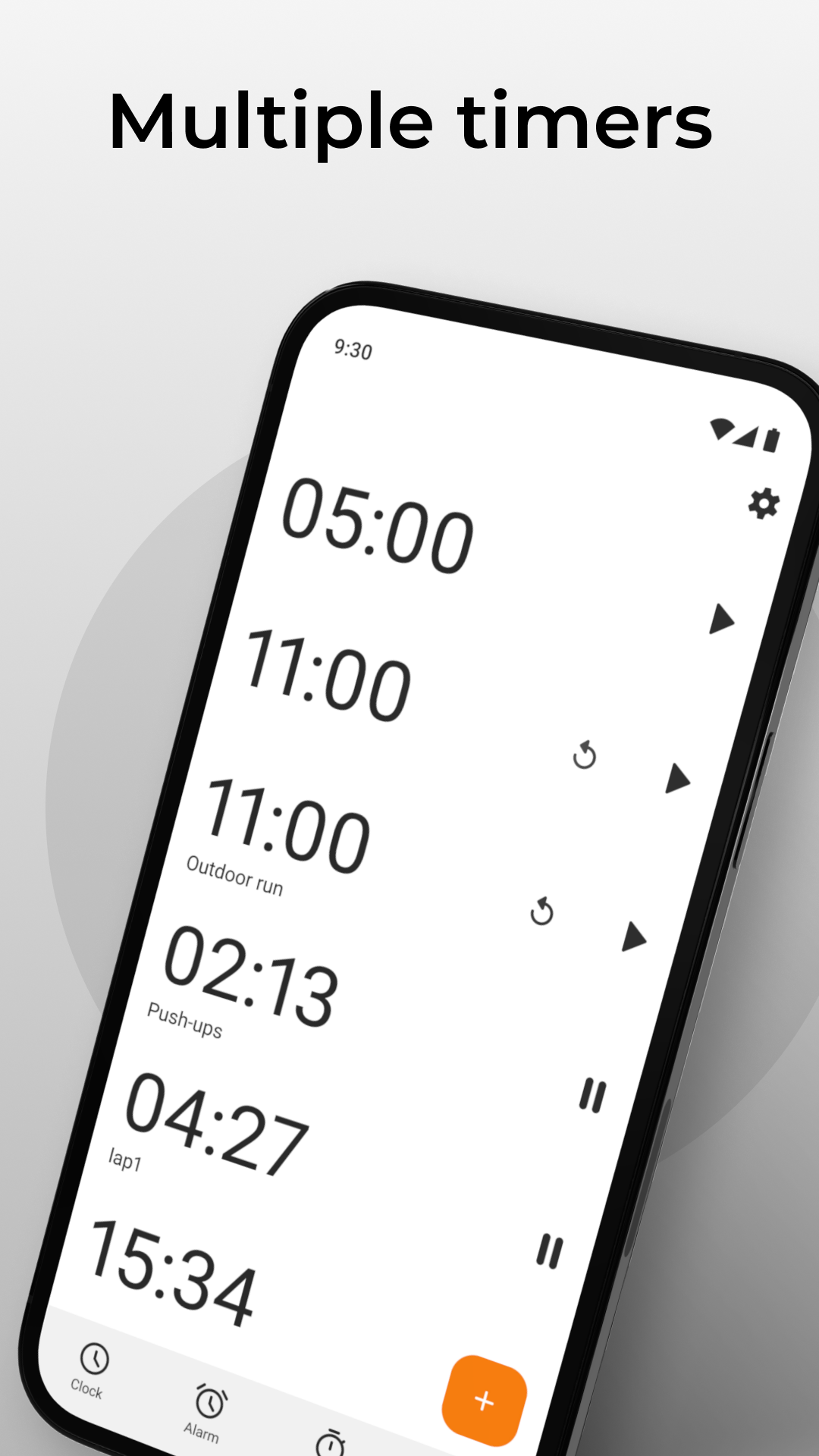 اسکرین شات 6 برنامه Simple Clock - Alarm & Timer