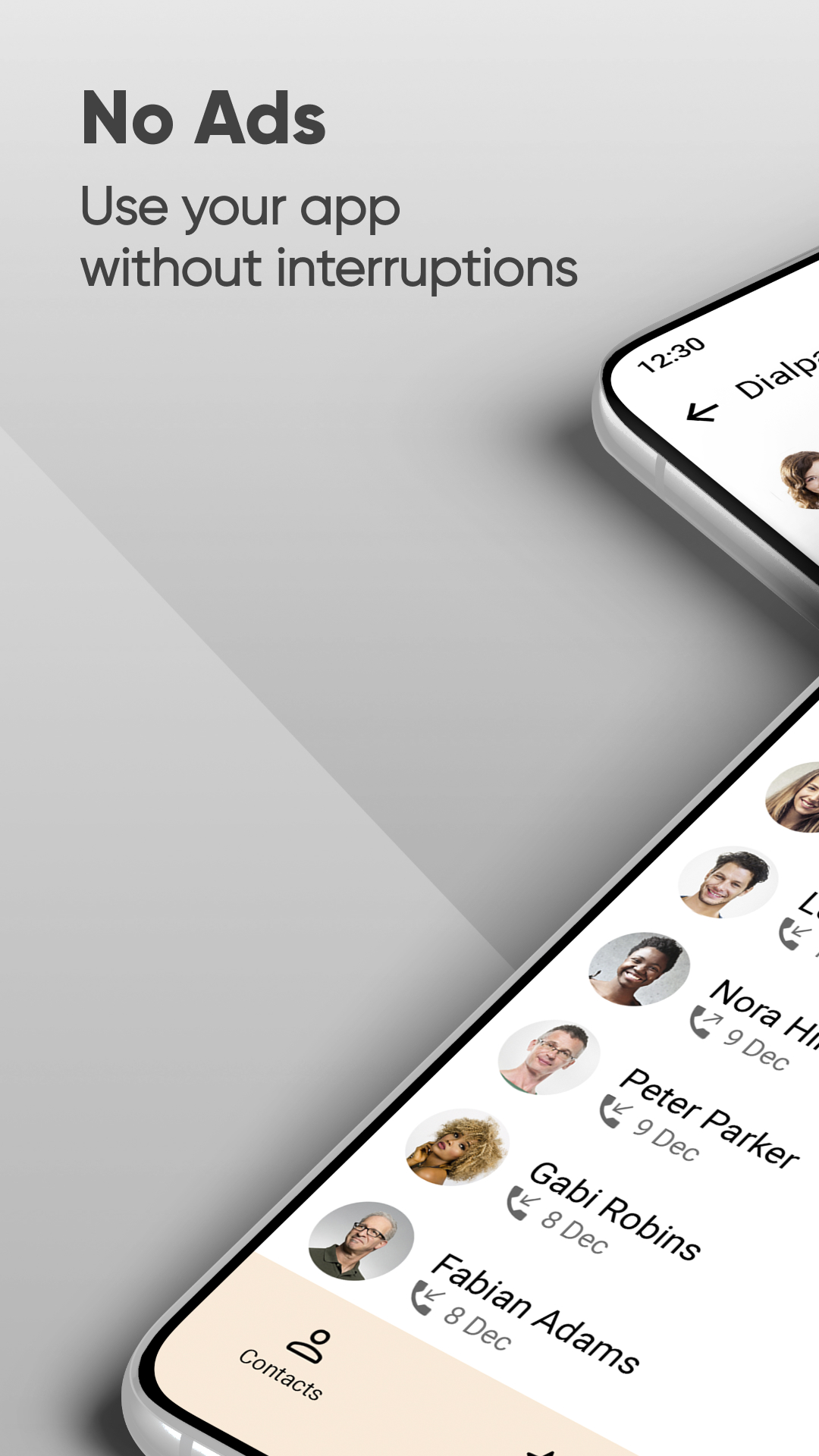 اسکرین شات 1 برنامه Simple Dialer