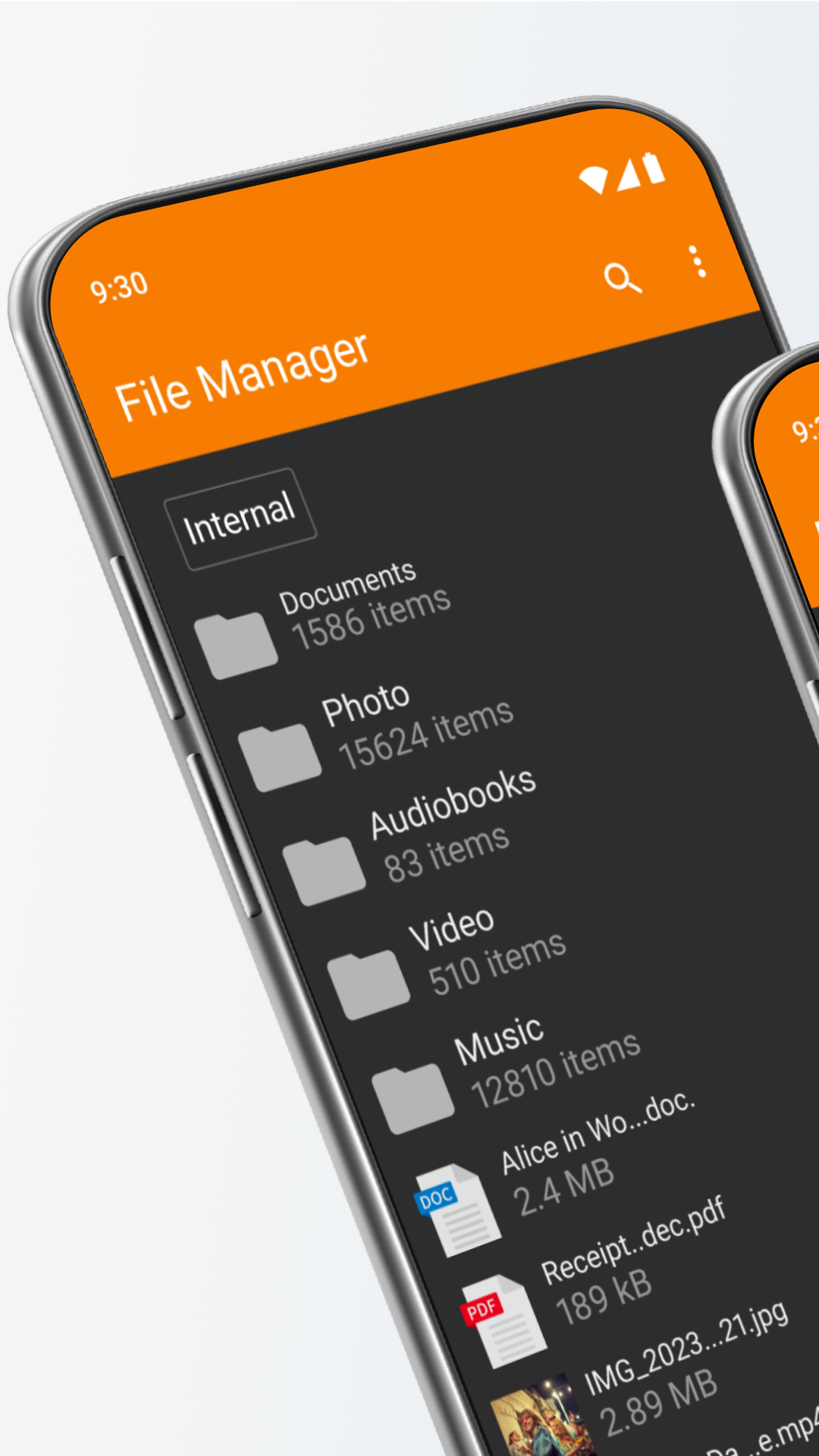 اسکرین شات 1 برنامه Simple File Manager