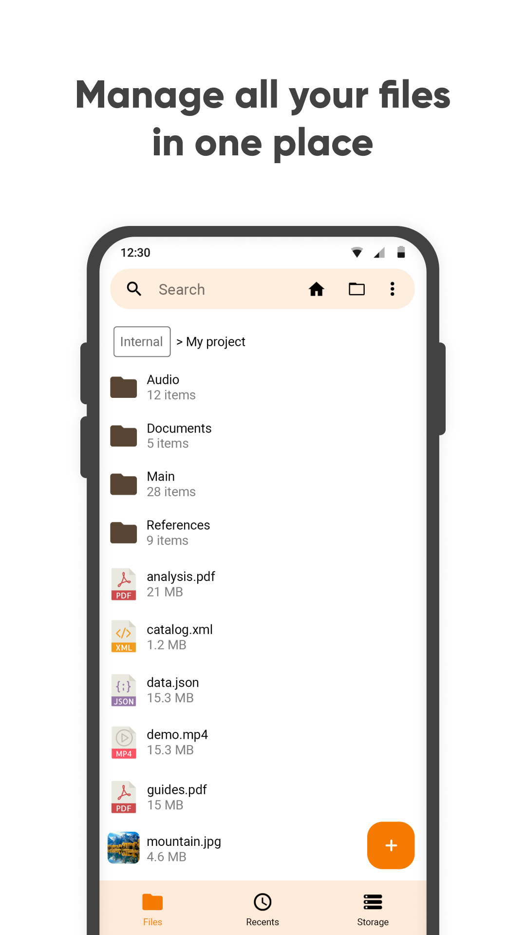 اسکرین شات 2 برنامه Simple File Manager
