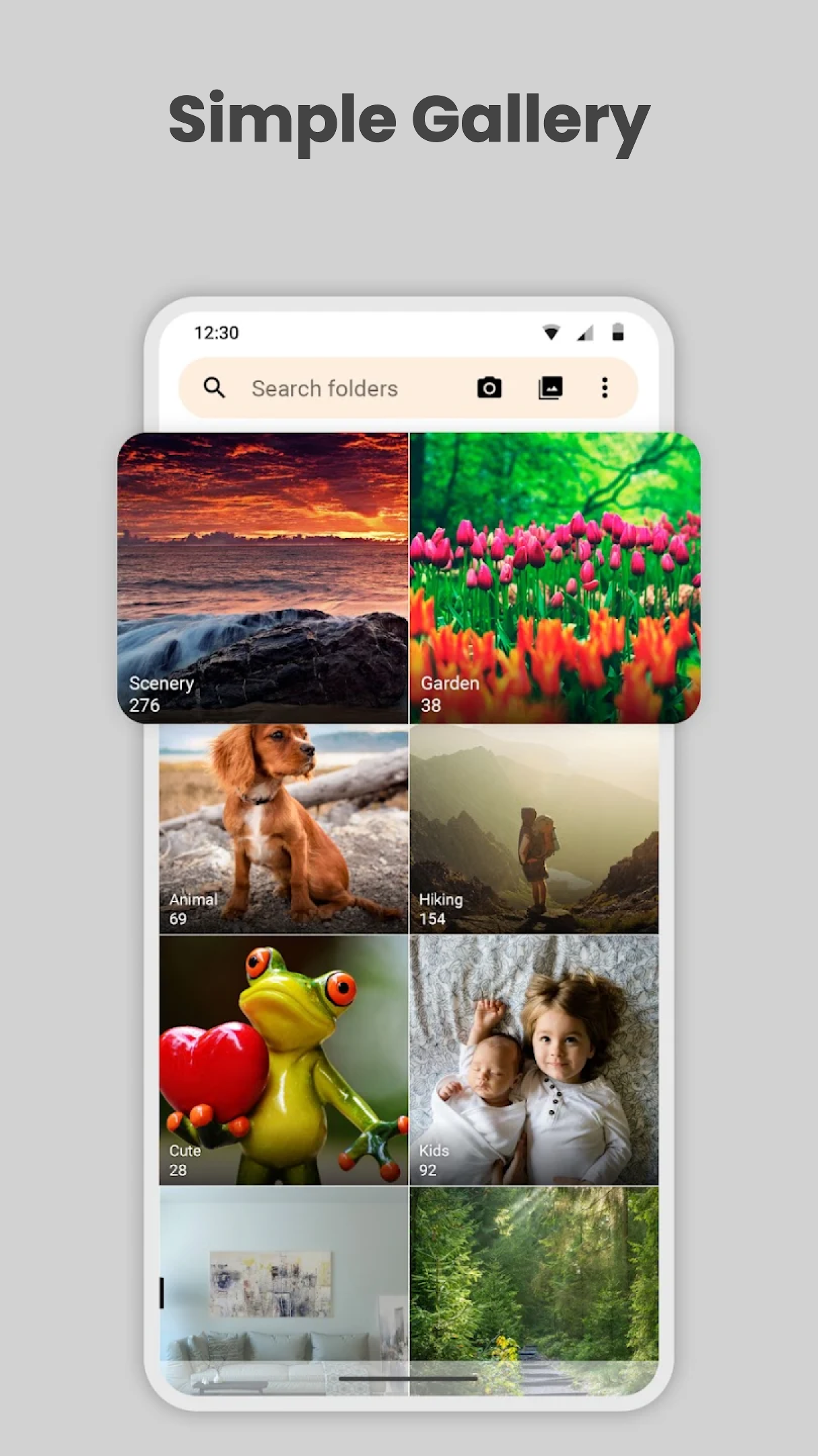 اسکرین شات 2 برنامه Simple Gallery