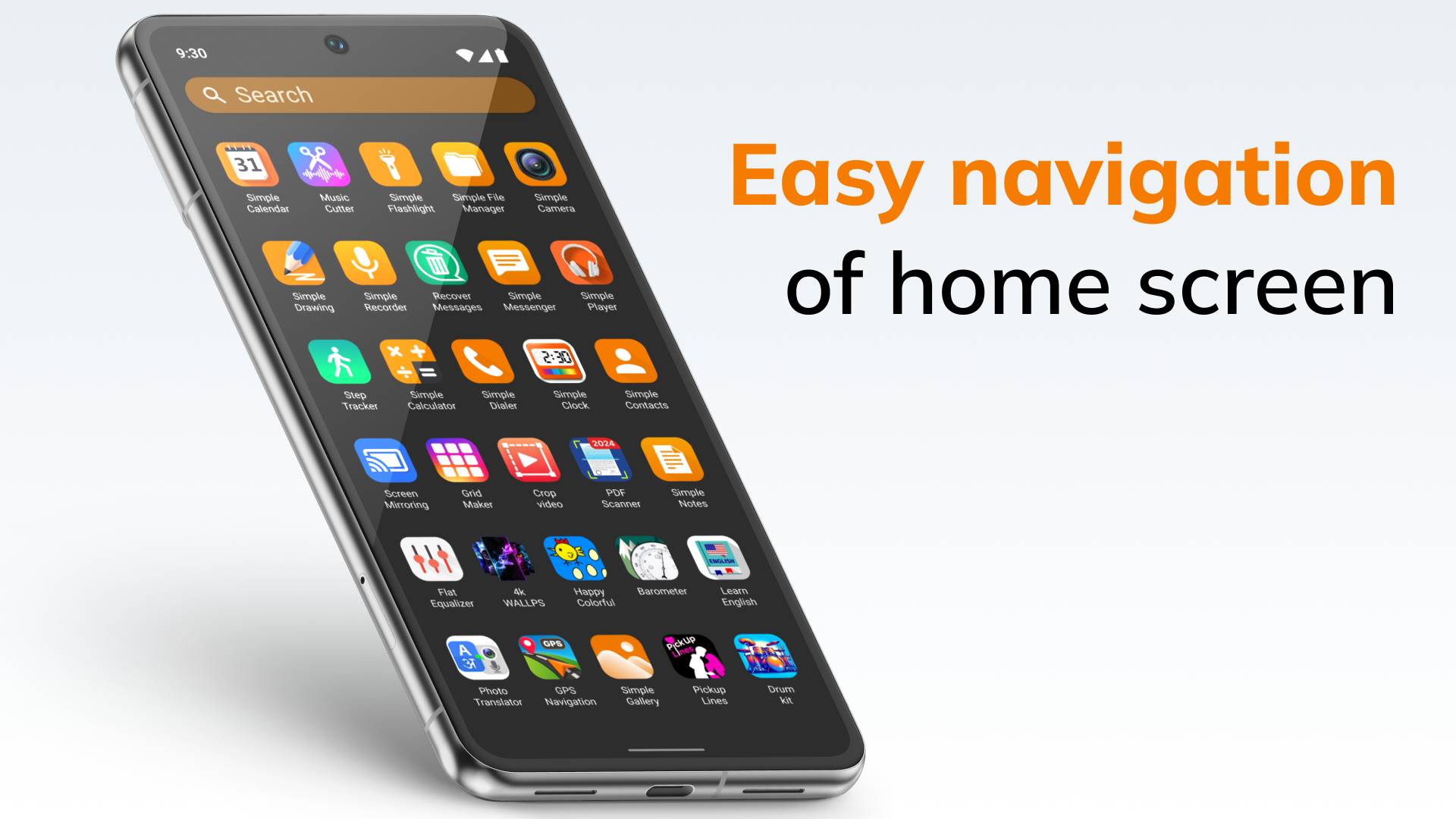 اسکرین شات 1 برنامه Simple Launcher