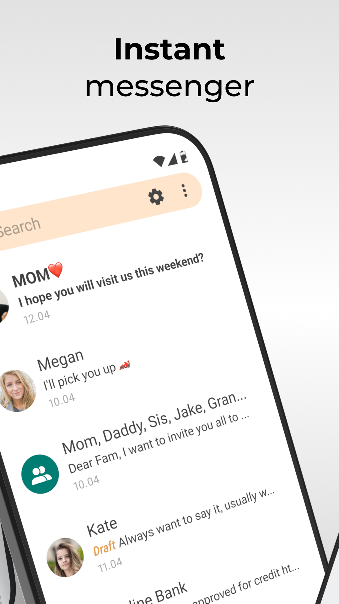 اسکرین شات 3 برنامه Simple SMS Messenger