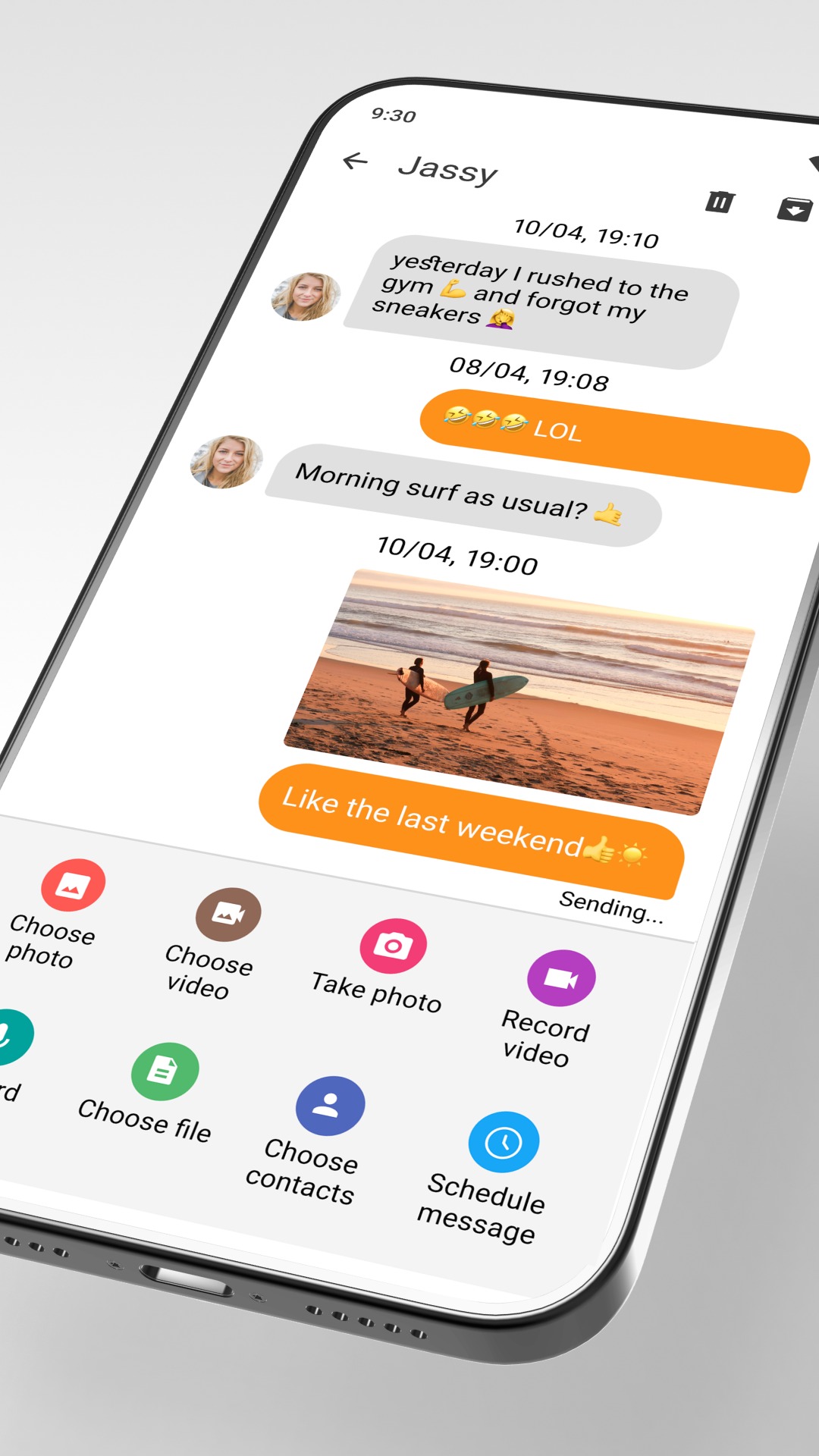 اسکرین شات 6 برنامه Simple SMS Messenger