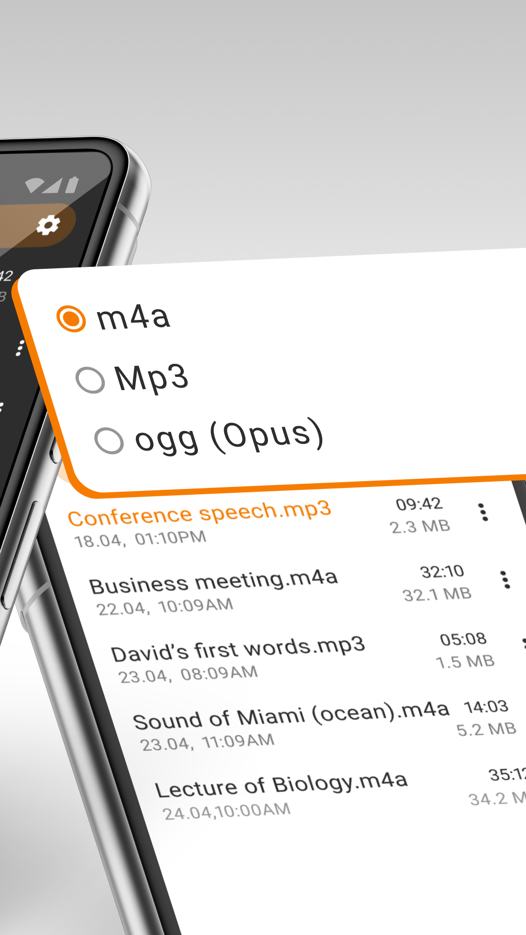 اسکرین شات 4 برنامه Simple Voice Recorder