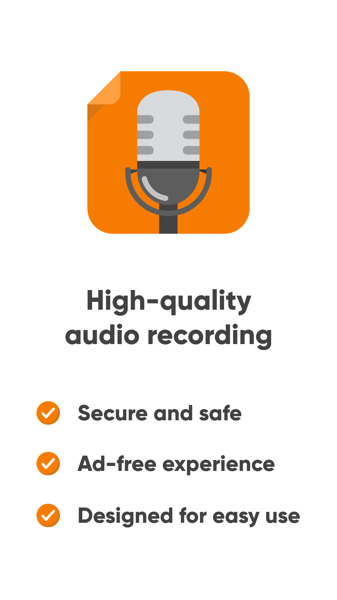 اسکرین شات 1 برنامه Simple Voice Recorder