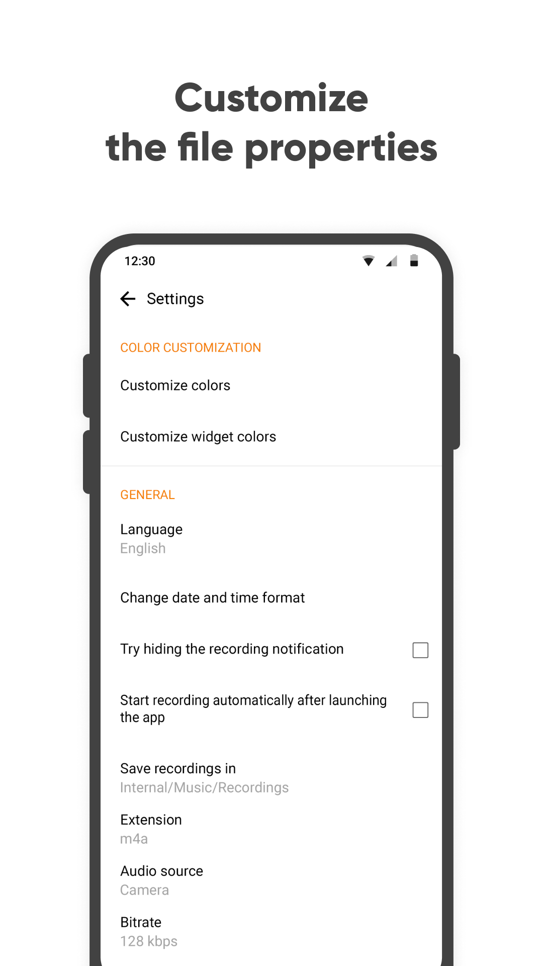 اسکرین شات 4 برنامه Simple Voice Recorder