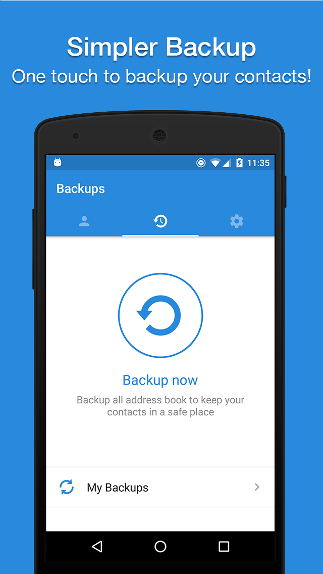 اسکرین شات 1 برنامه Easy Contacts Backup & Restore