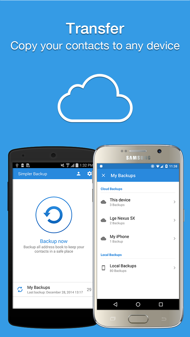 اسکرین شات 6 برنامه Easy Contacts Backup & Restore