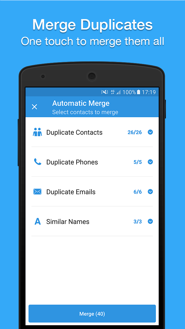 اسکرین شات 5 برنامه Easy Contacts and Phone