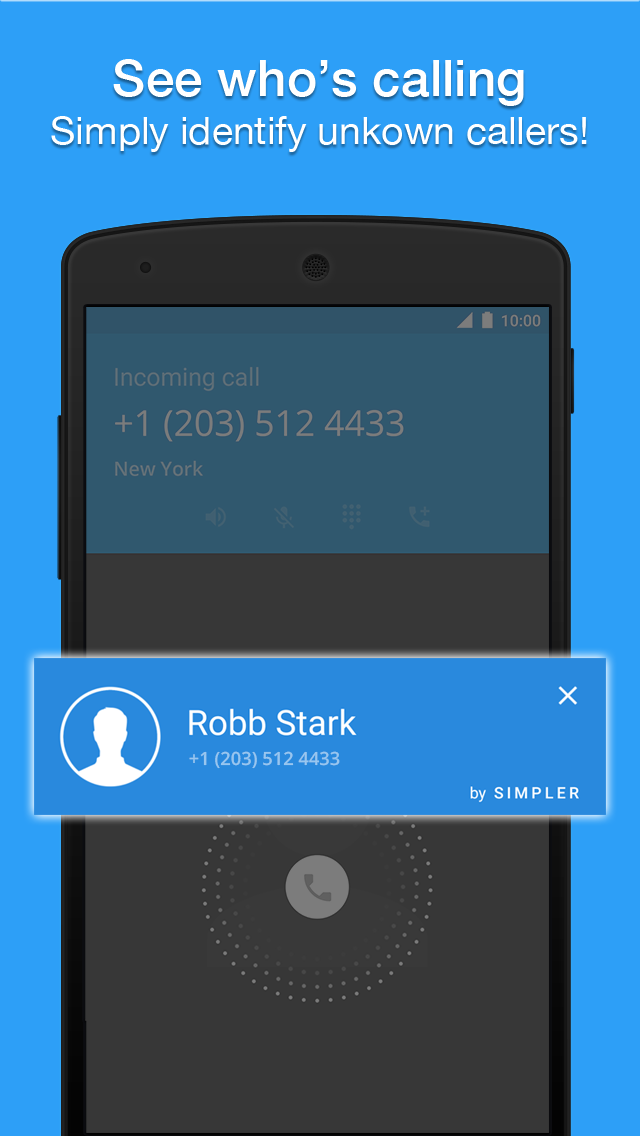 اسکرین شات 1 برنامه Easy Contacts and Phone