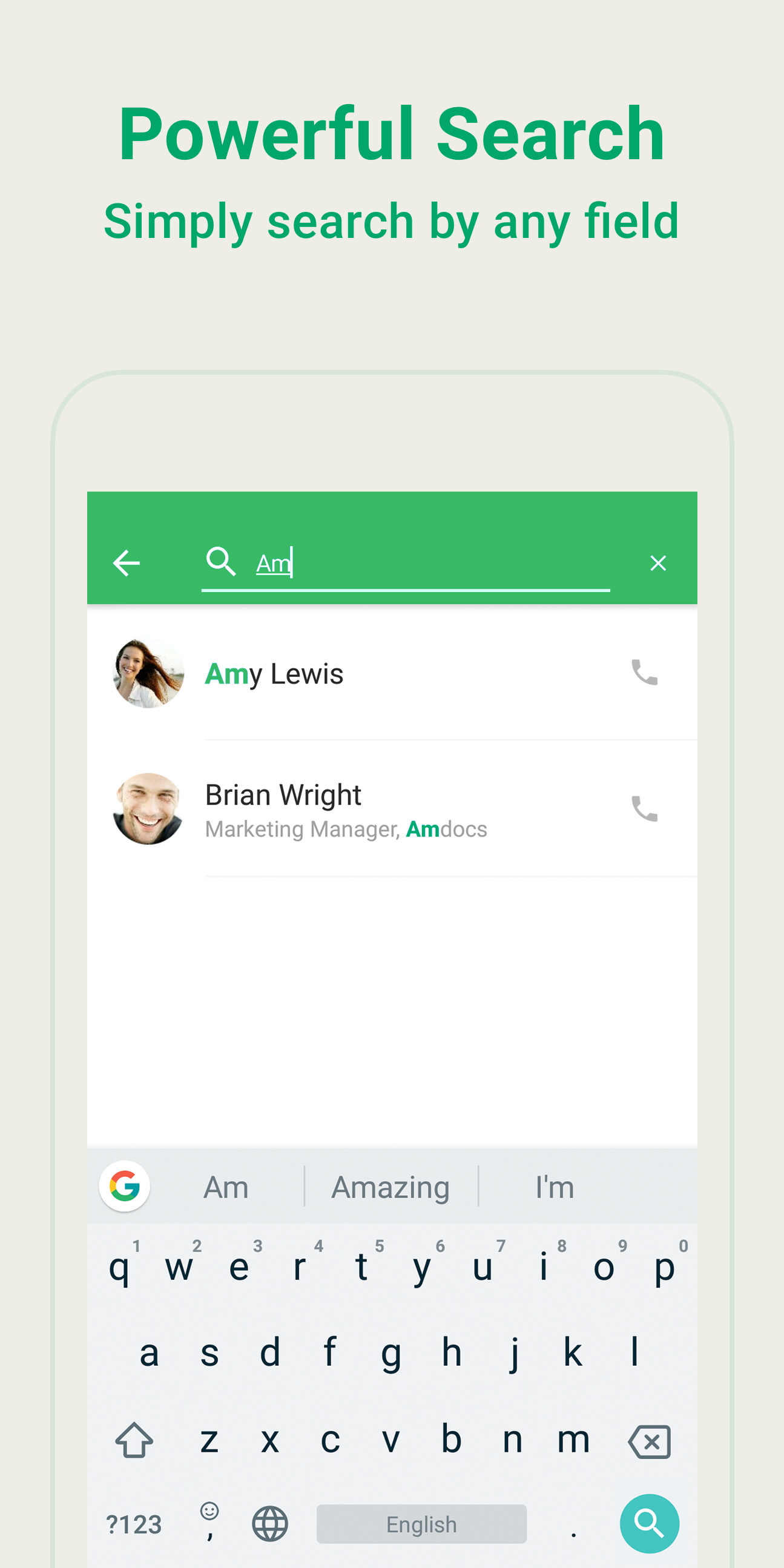 اسکرین شات 7 برنامه Easy Phone: Dialer & Caller ID