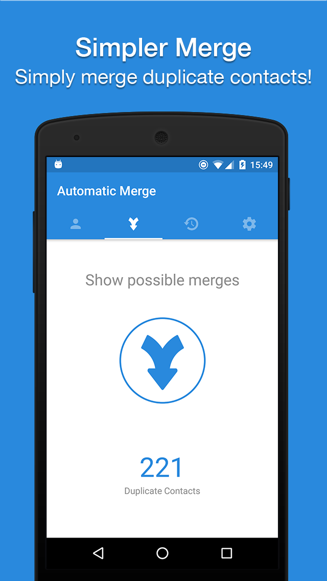 اسکرین شات 1 برنامه Easy Contacts Cleaner
