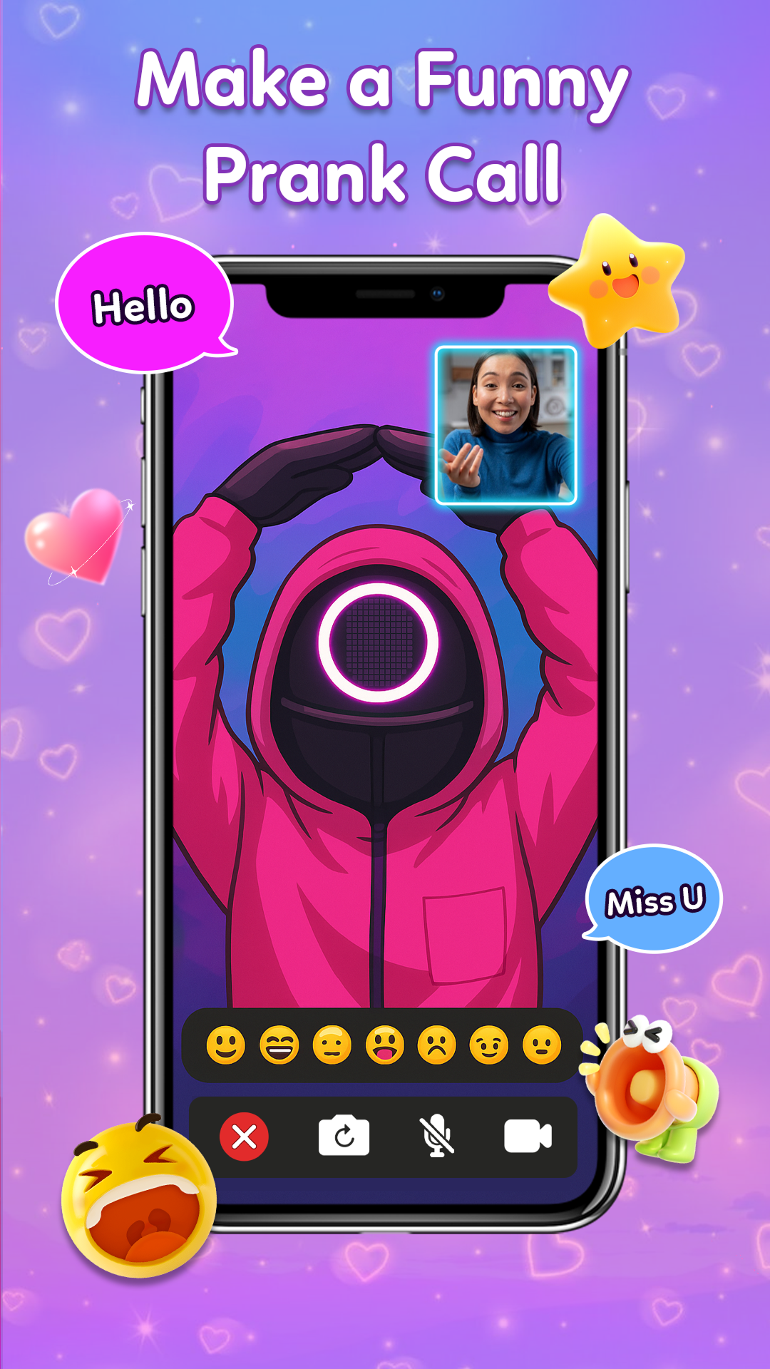 اسکرین شات 3 برنامه Trending Prank Call & Chat