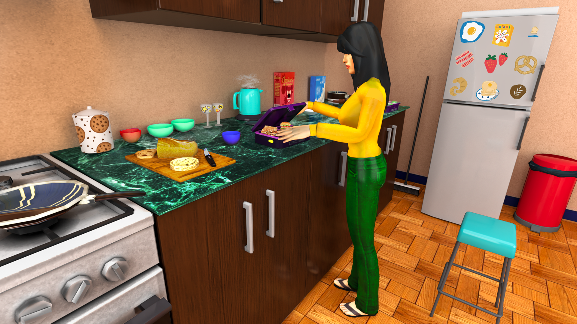 اسکرین شات 2 بازی Virtual Mother Single Mom Sim