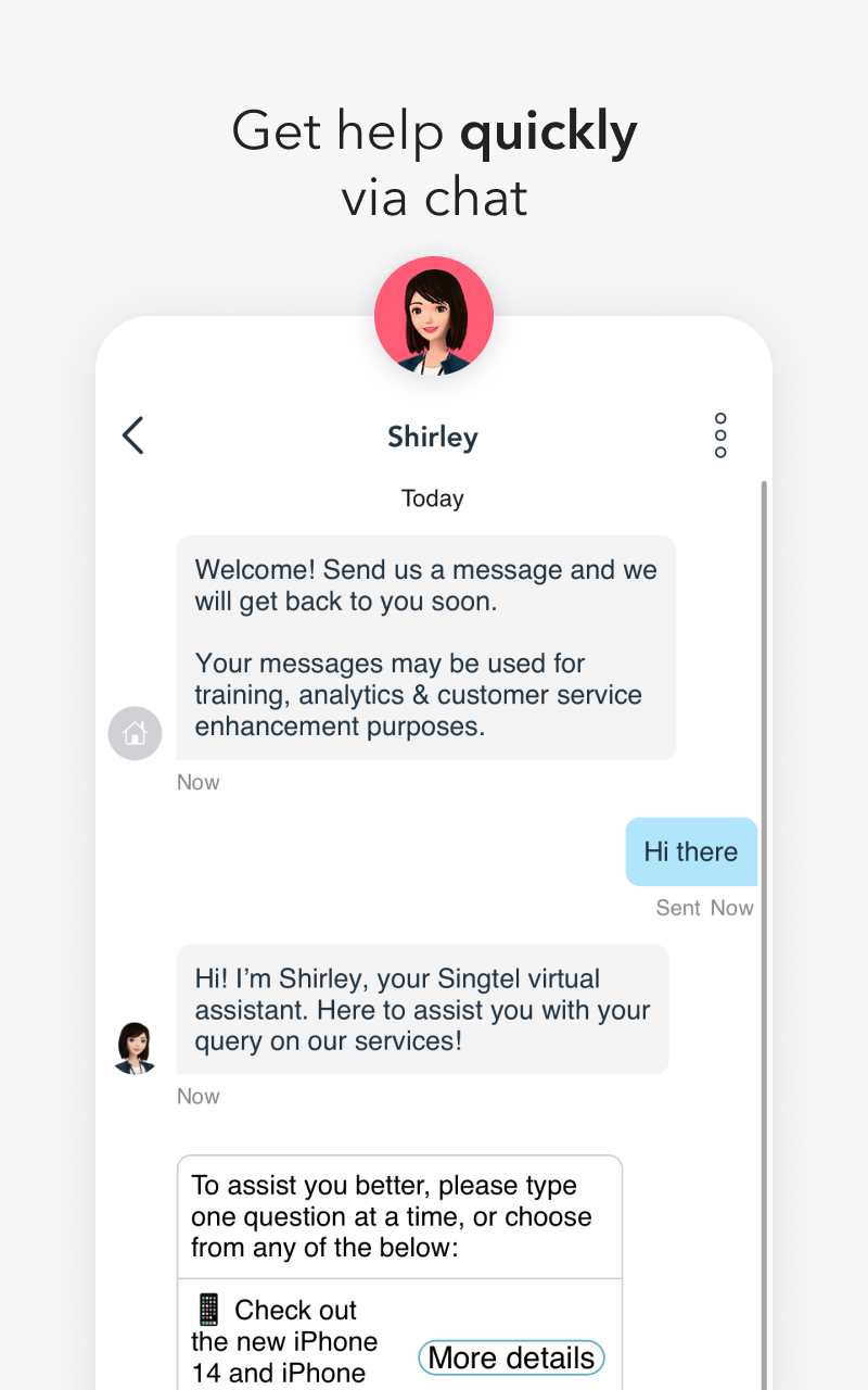اسکرین شات 5 برنامه My Singtel