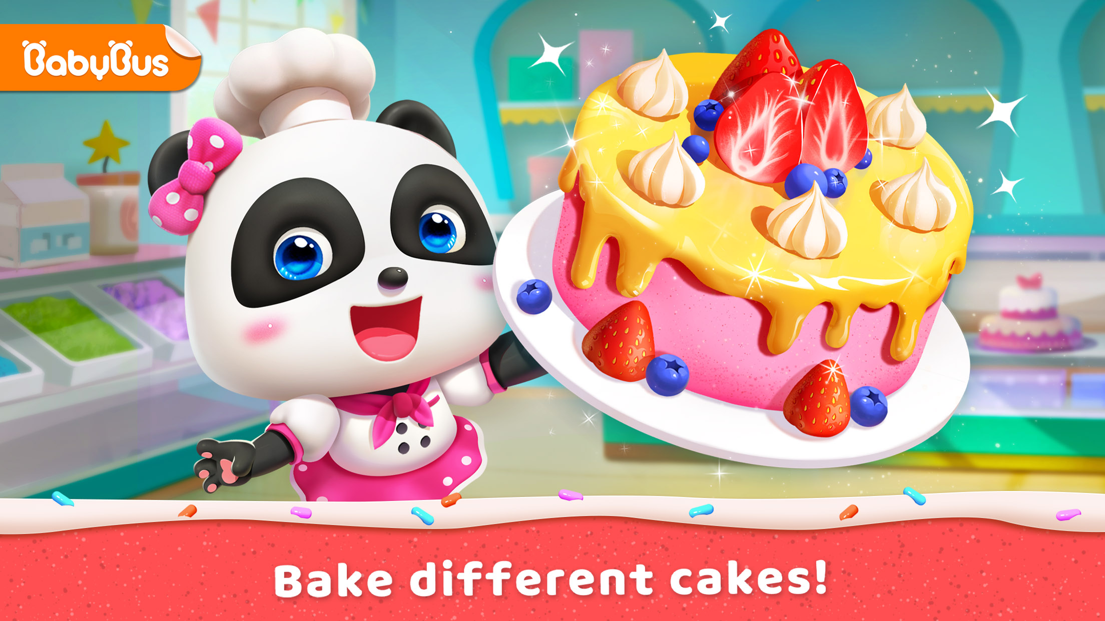 اسکرین شات 1 بازی Little Panda's Cake Shop