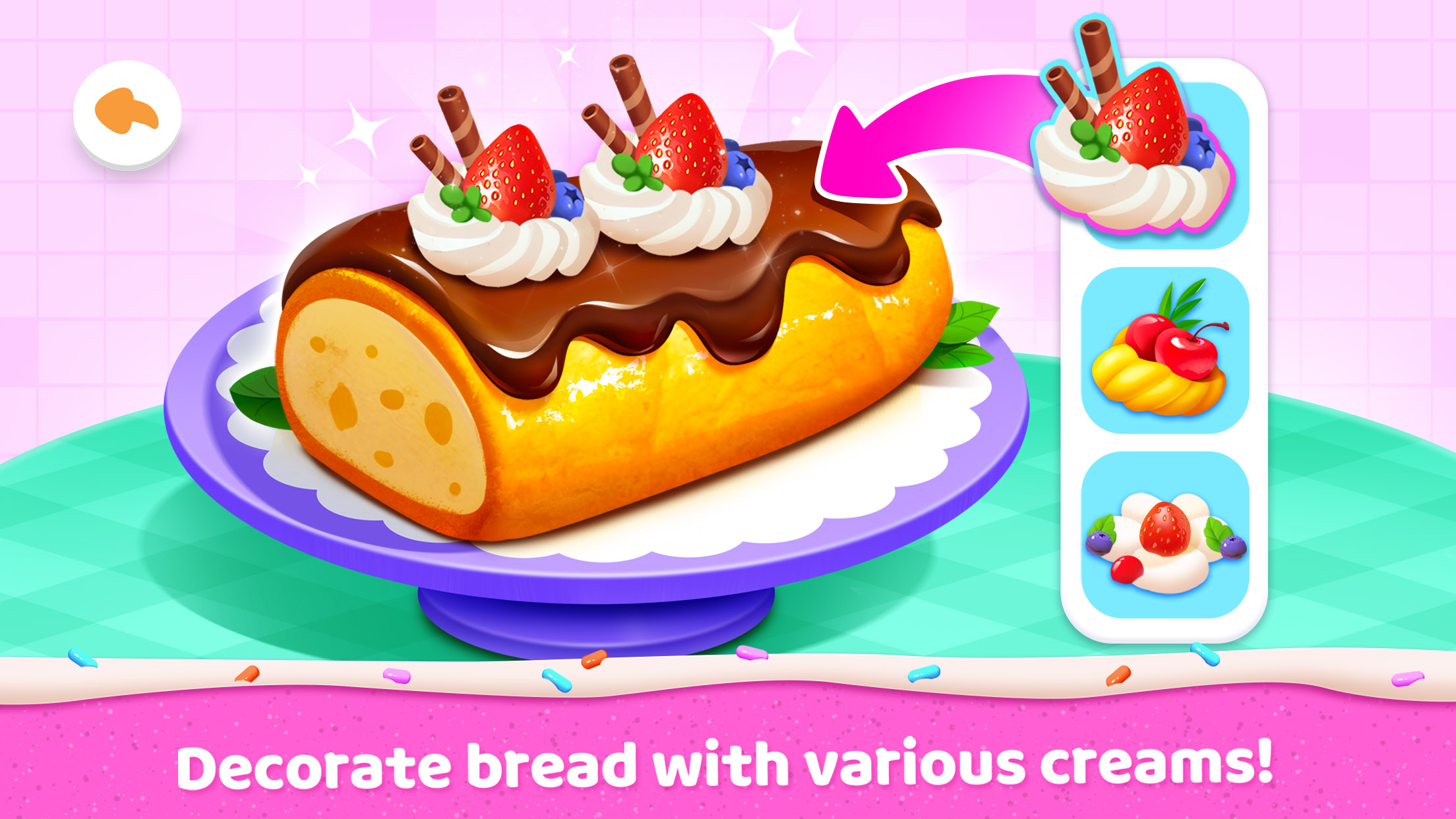 اسکرین شات 2 بازی Little Panda's Cake Shop