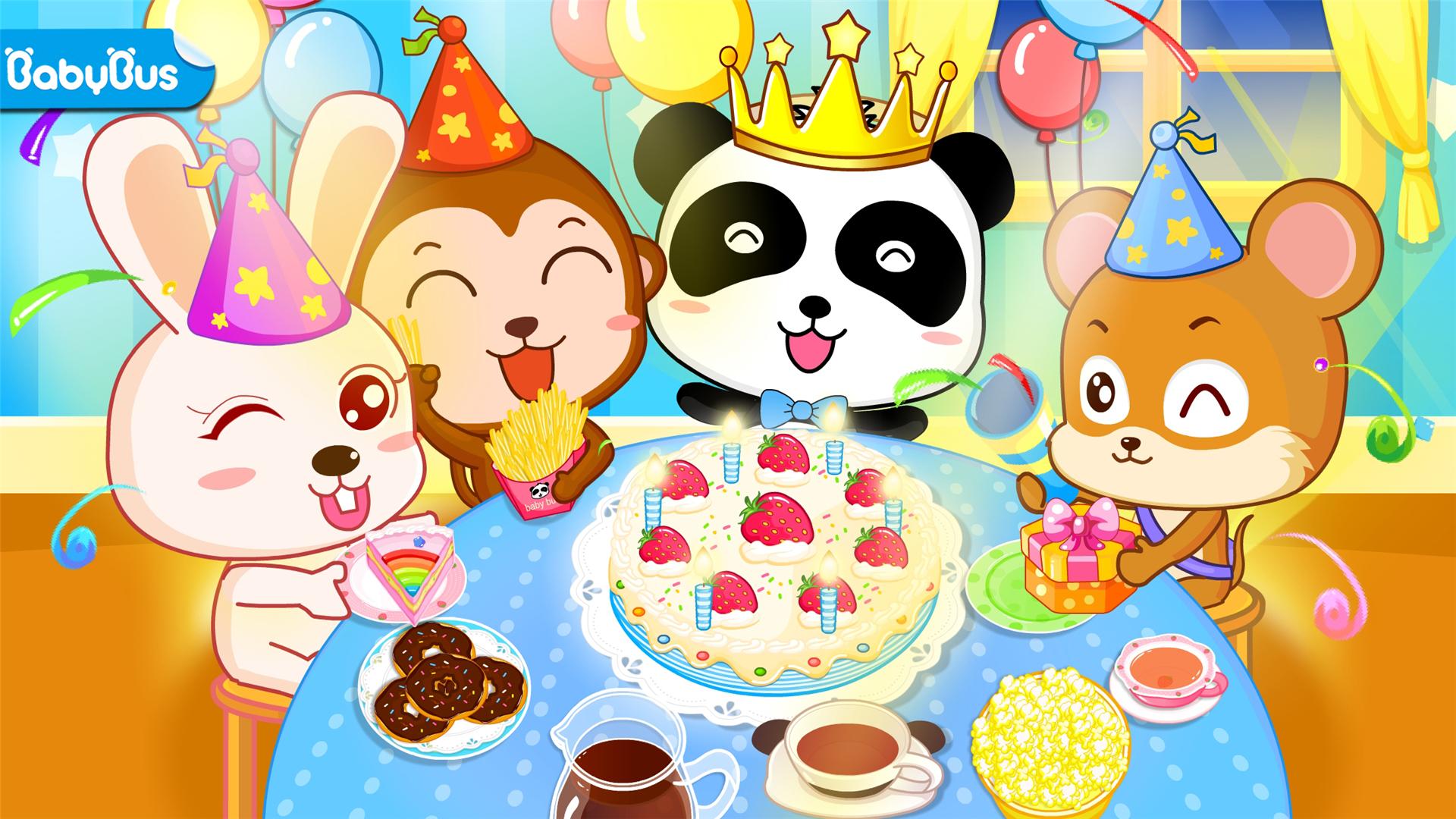اسکرین شات 1 بازی Baby Panda's Birthday Party