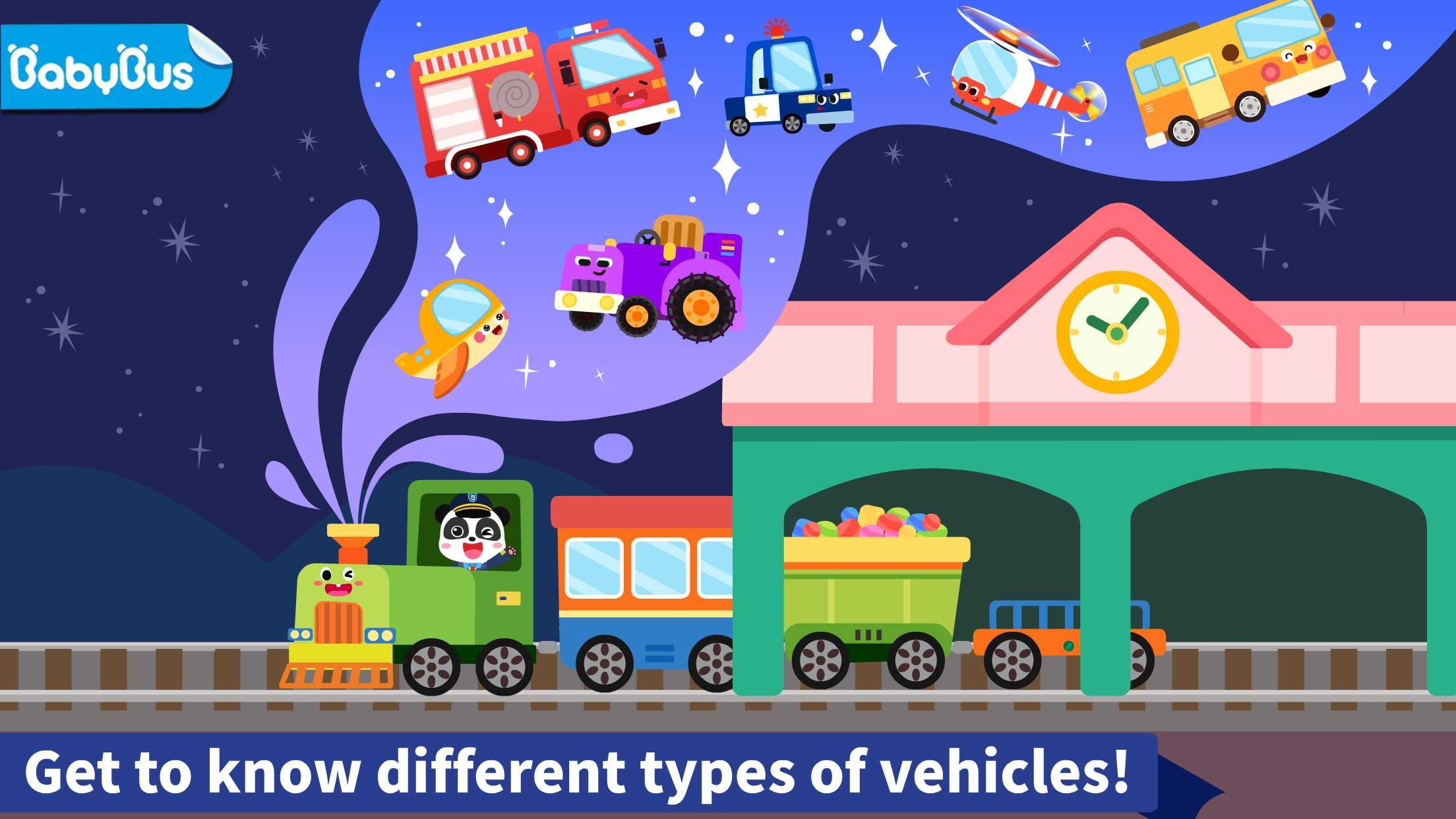 اسکرین شات 1 بازی Baby Panda's Book of Vehicles