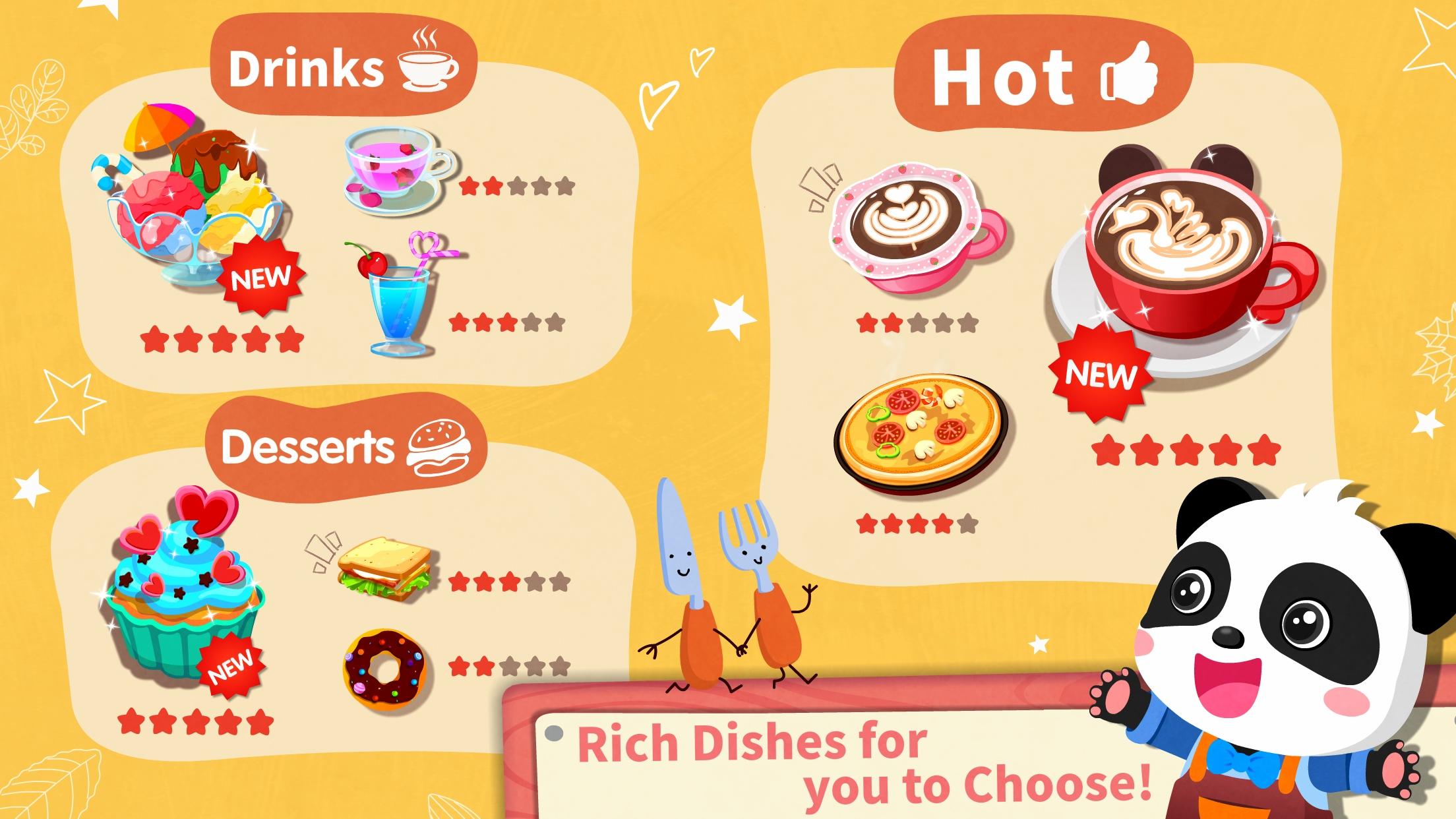 اسکرین شات 5 بازی Baby Panda’s Summer: Café