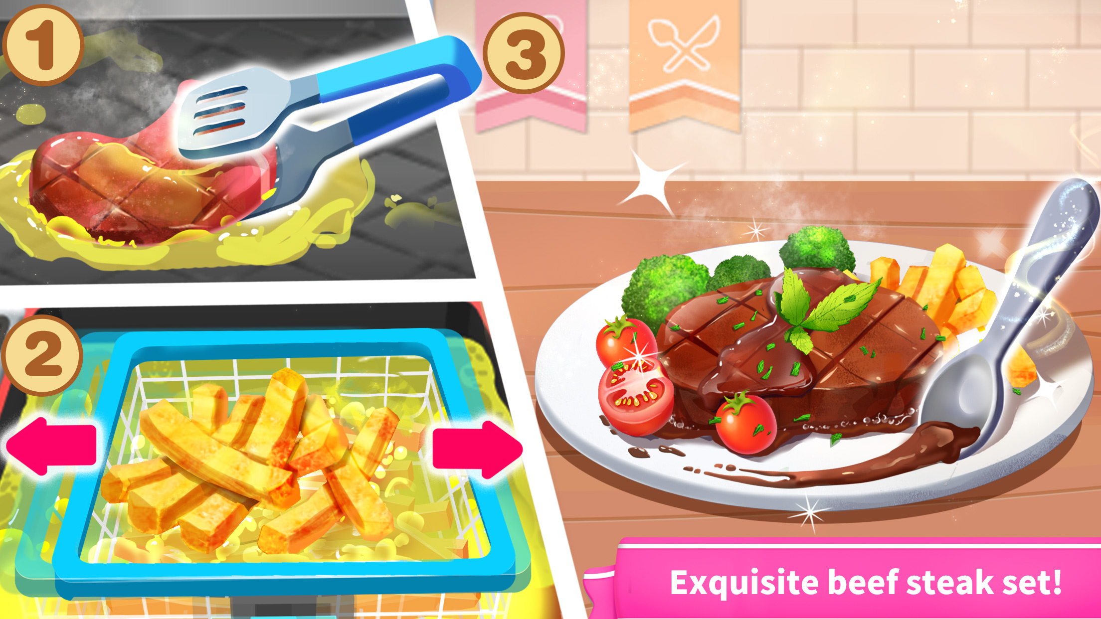 اسکرین شات 2 بازی Little Panda's World Recipes