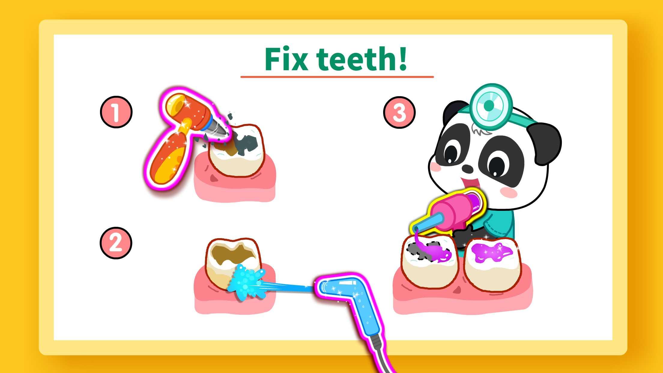 اسکرین شات 2 بازی Baby Panda: Dental Care