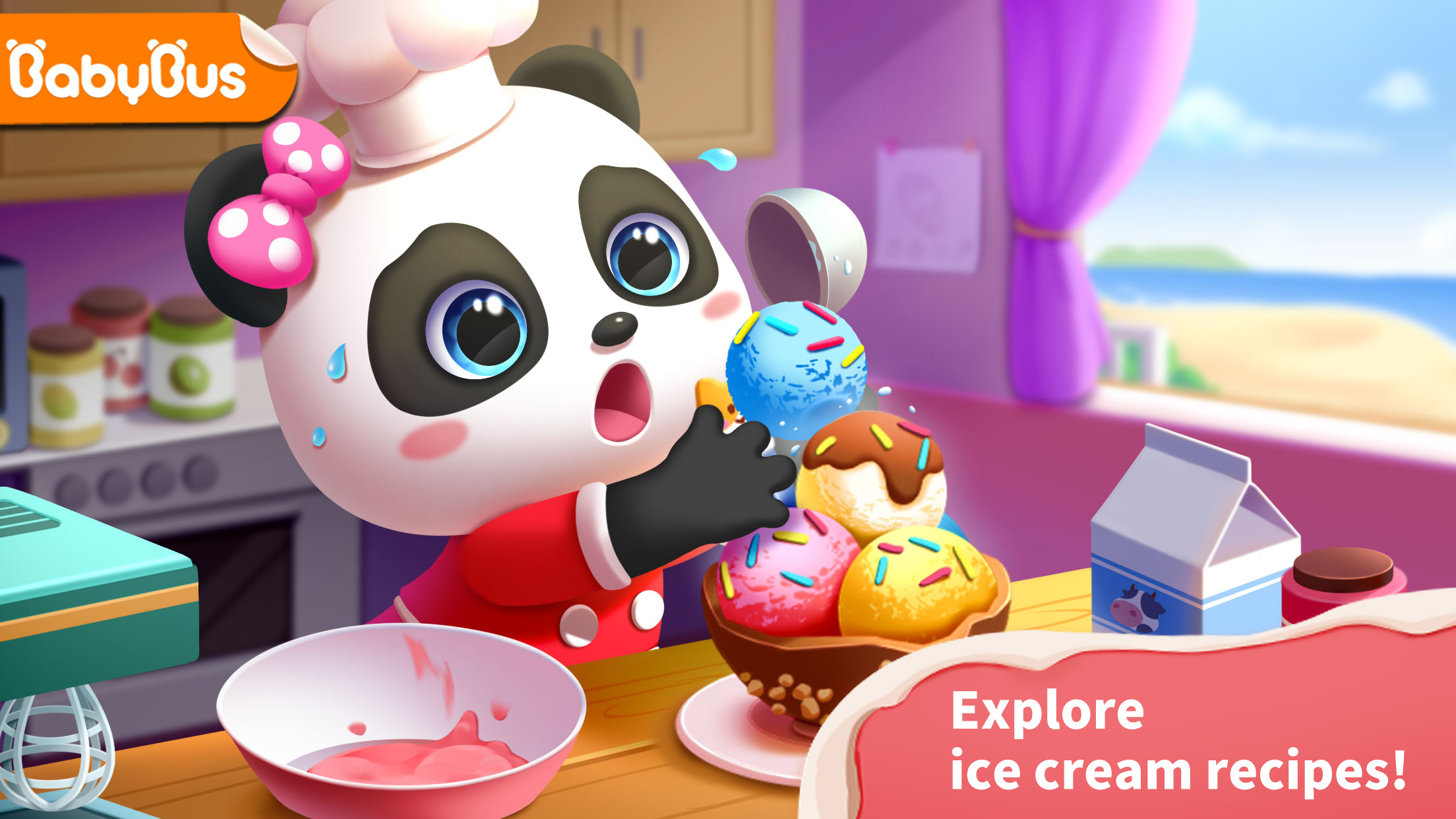 اسکرین شات 1 بازی Baby Panda’s Ice Cream Shop