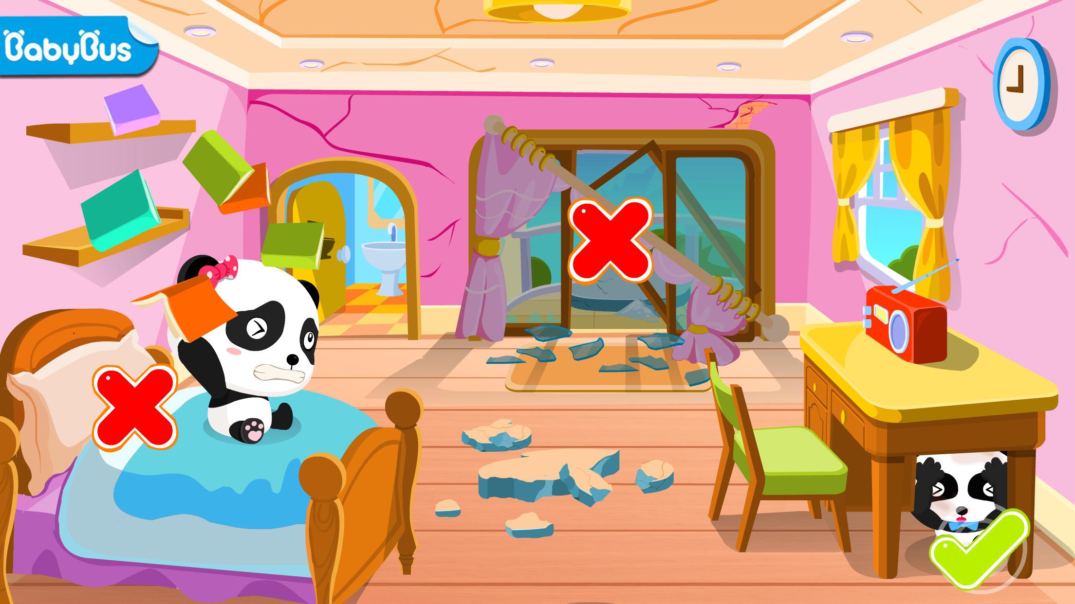 اسکرین شات 1 بازی Baby Panda Earthquake Safety 1