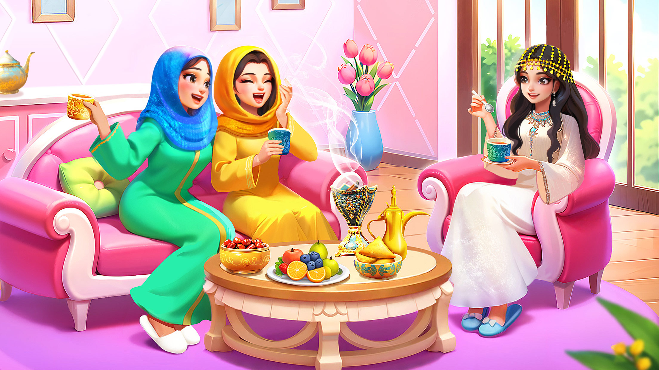 اسکرین شات 4 بازی Little Panda's Girls Town