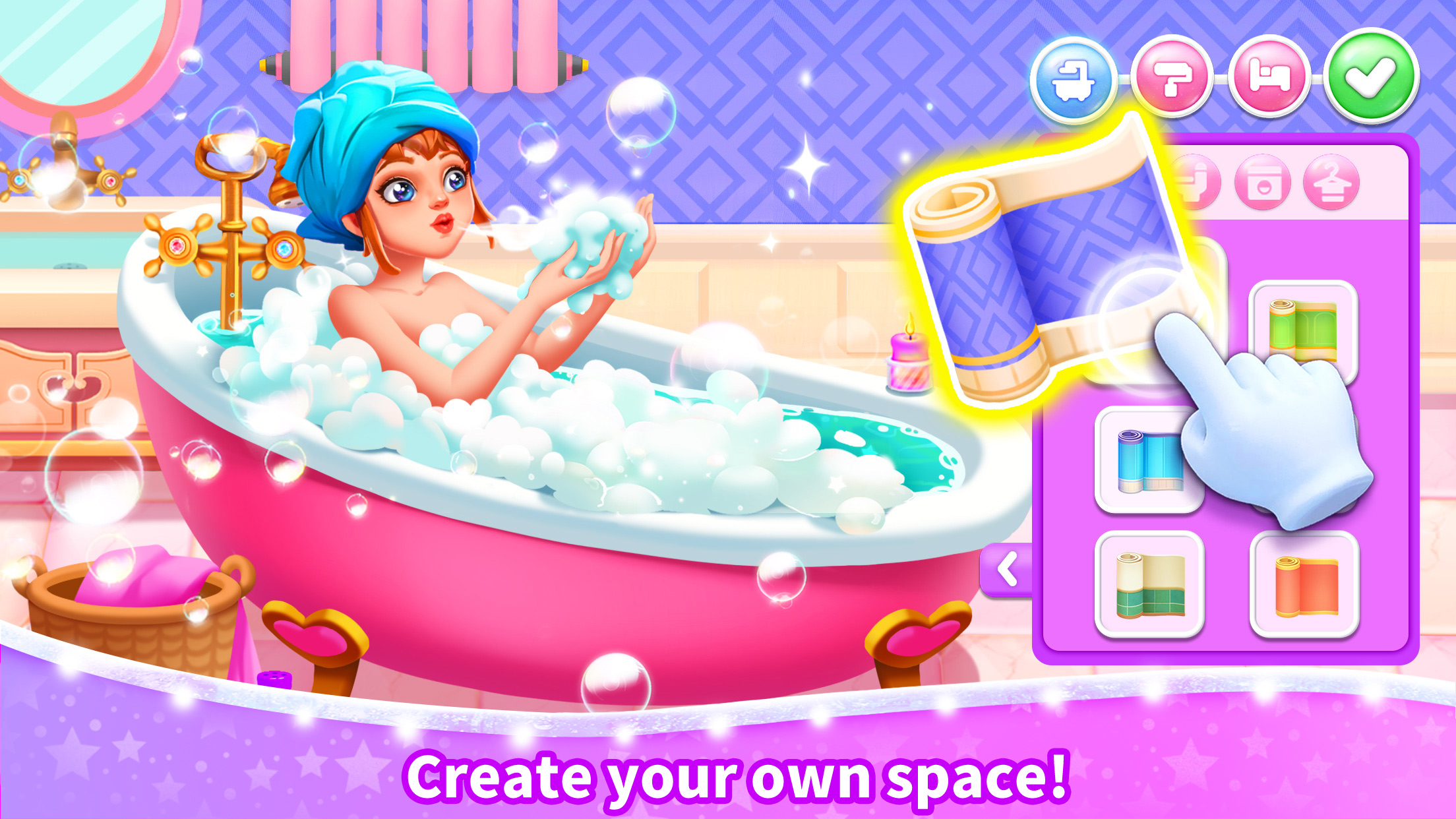 اسکرین شات 2 بازی Little Panda's Girls Town