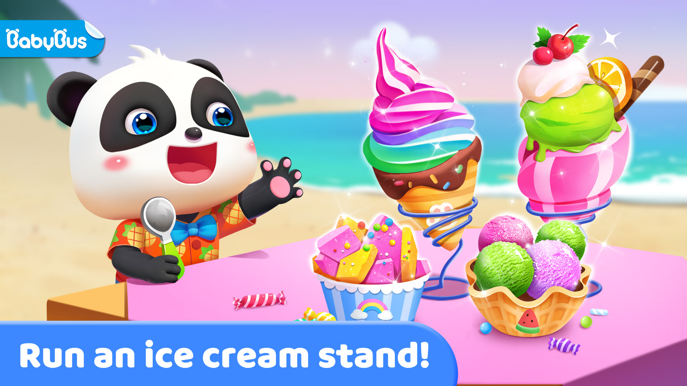 اسکرین شات 1 بازی Little Panda's Ice Cream Stand