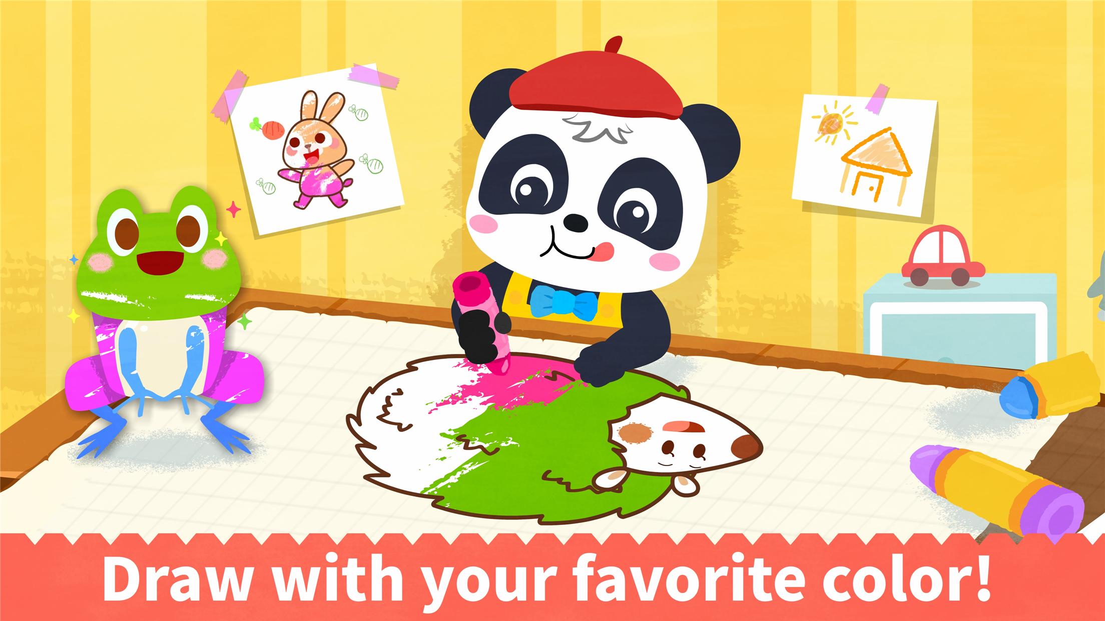 اسکرین شات 2 بازی Baby Panda's Coloring Book