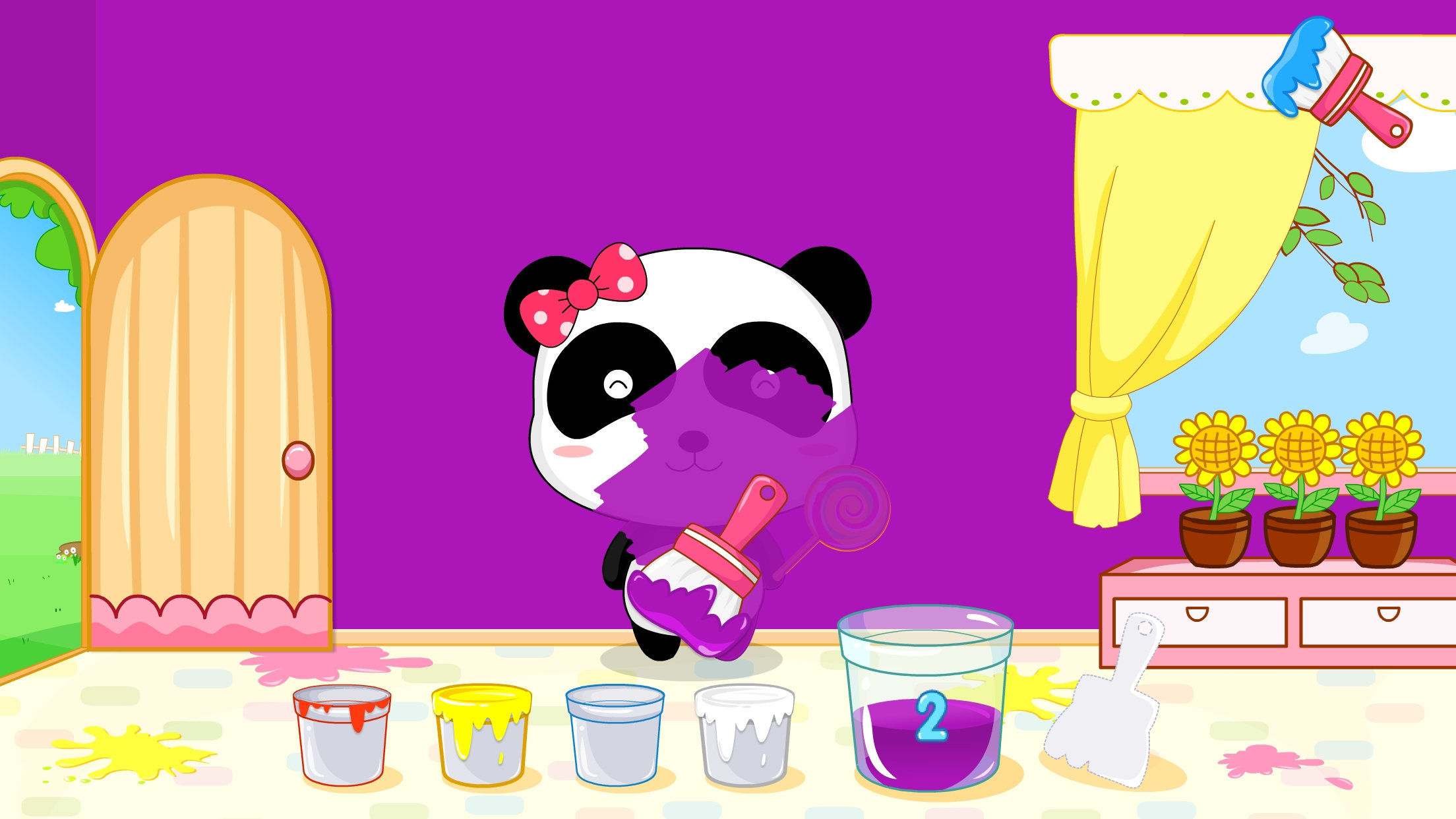 اسکرین شات 2 بازی Baby Panda's Color Mixing