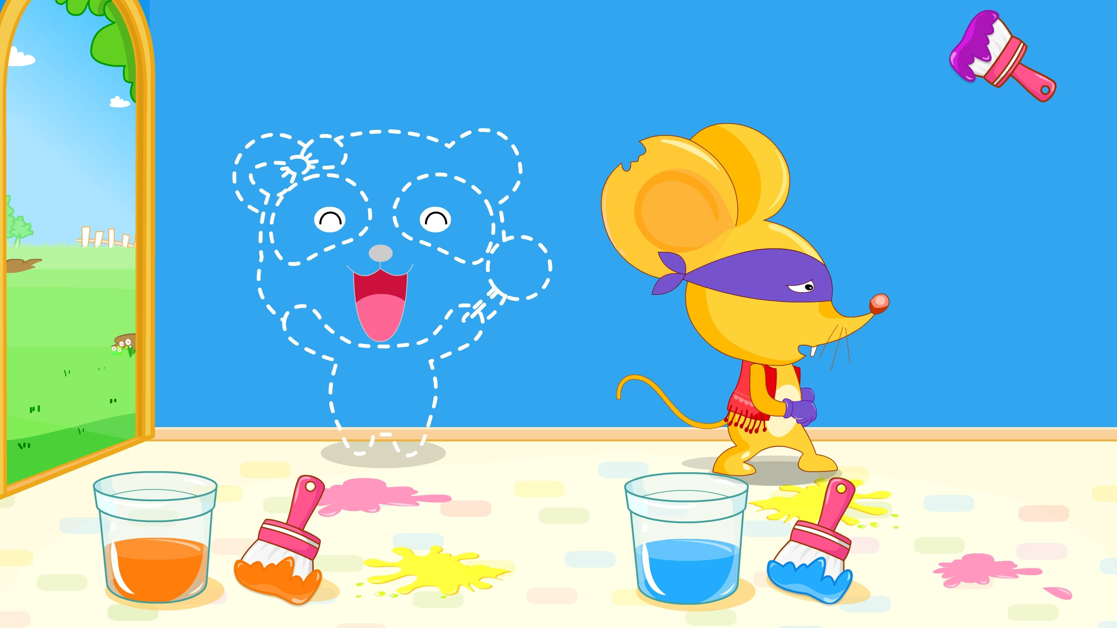 اسکرین شات 3 بازی Baby Panda's Color Mixing
