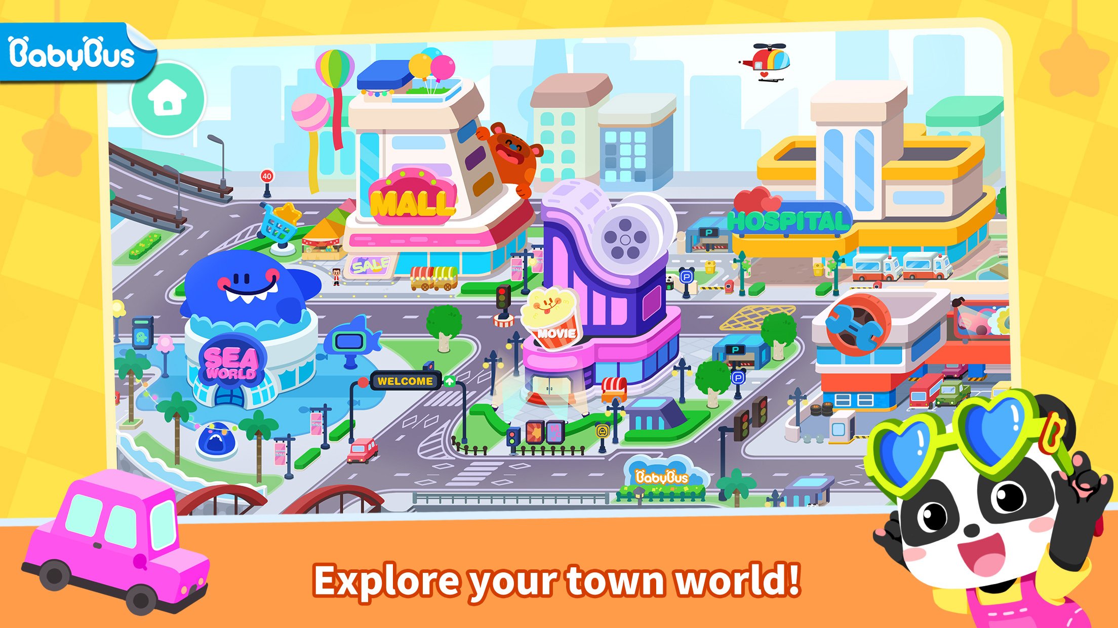 اسکرین شات 1 بازی Baby Panda's Town: My World