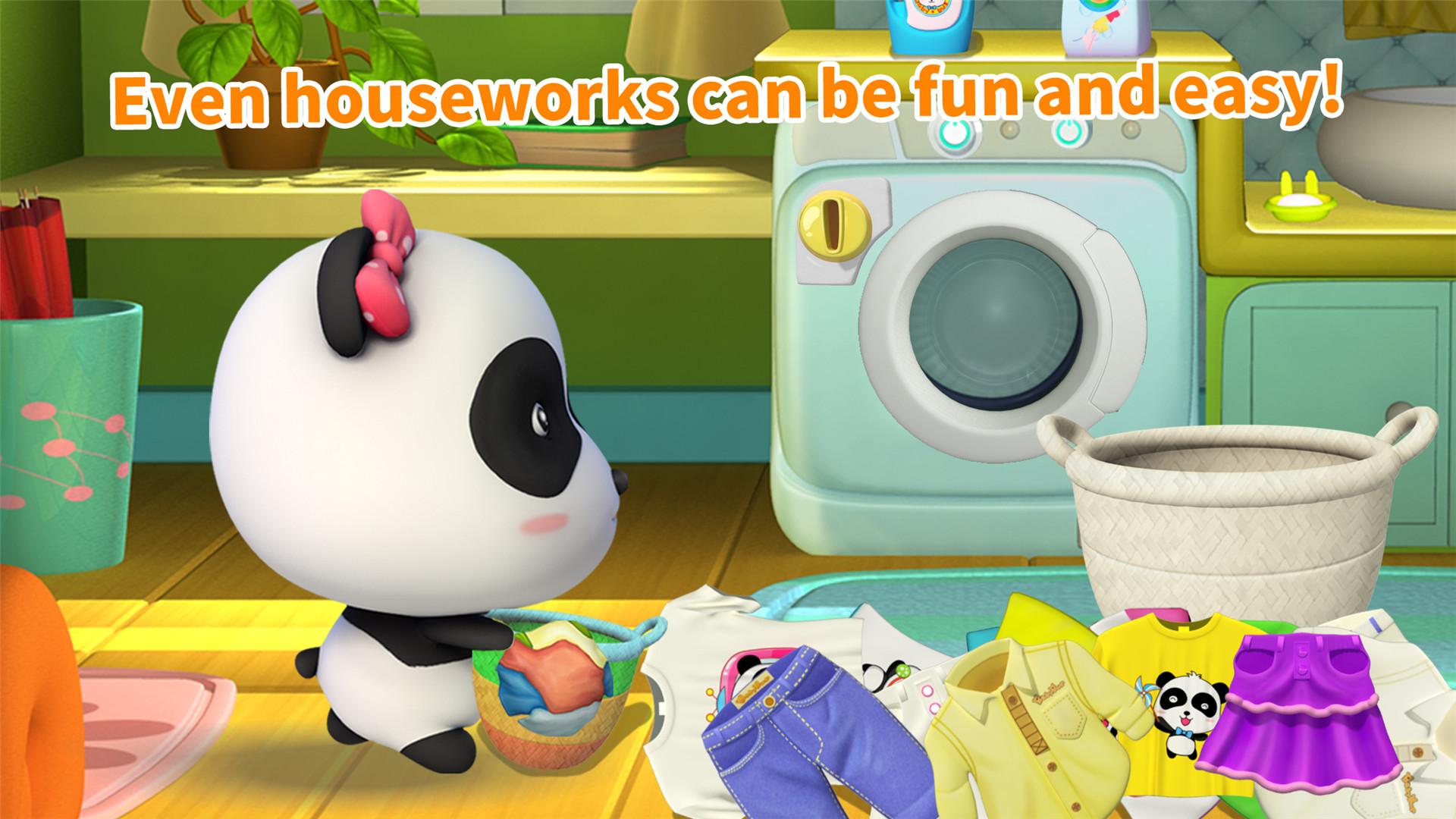 اسکرین شات 2 بازی Cleaning Fun - Baby Panda