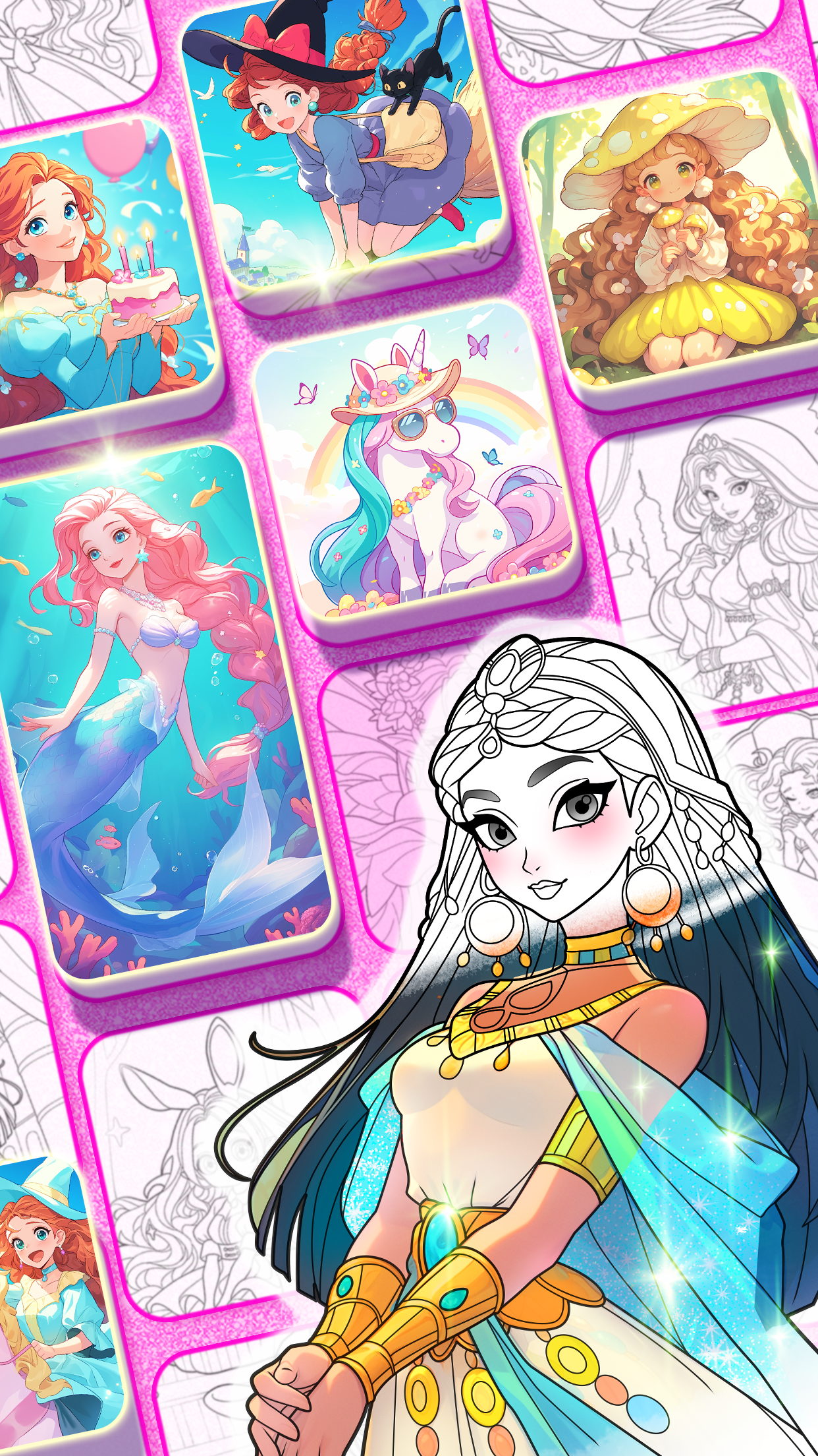 اسکرین شات 7 بازی Princess Game Fantasy Coloring