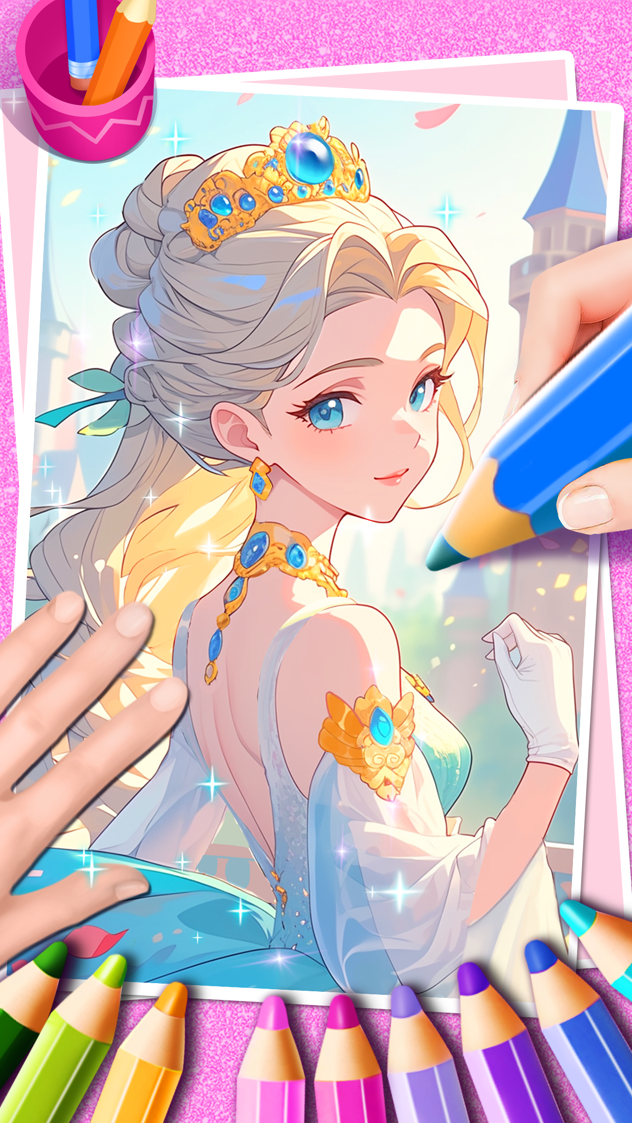 اسکرین شات 5 بازی Princess Game Fantasy Coloring