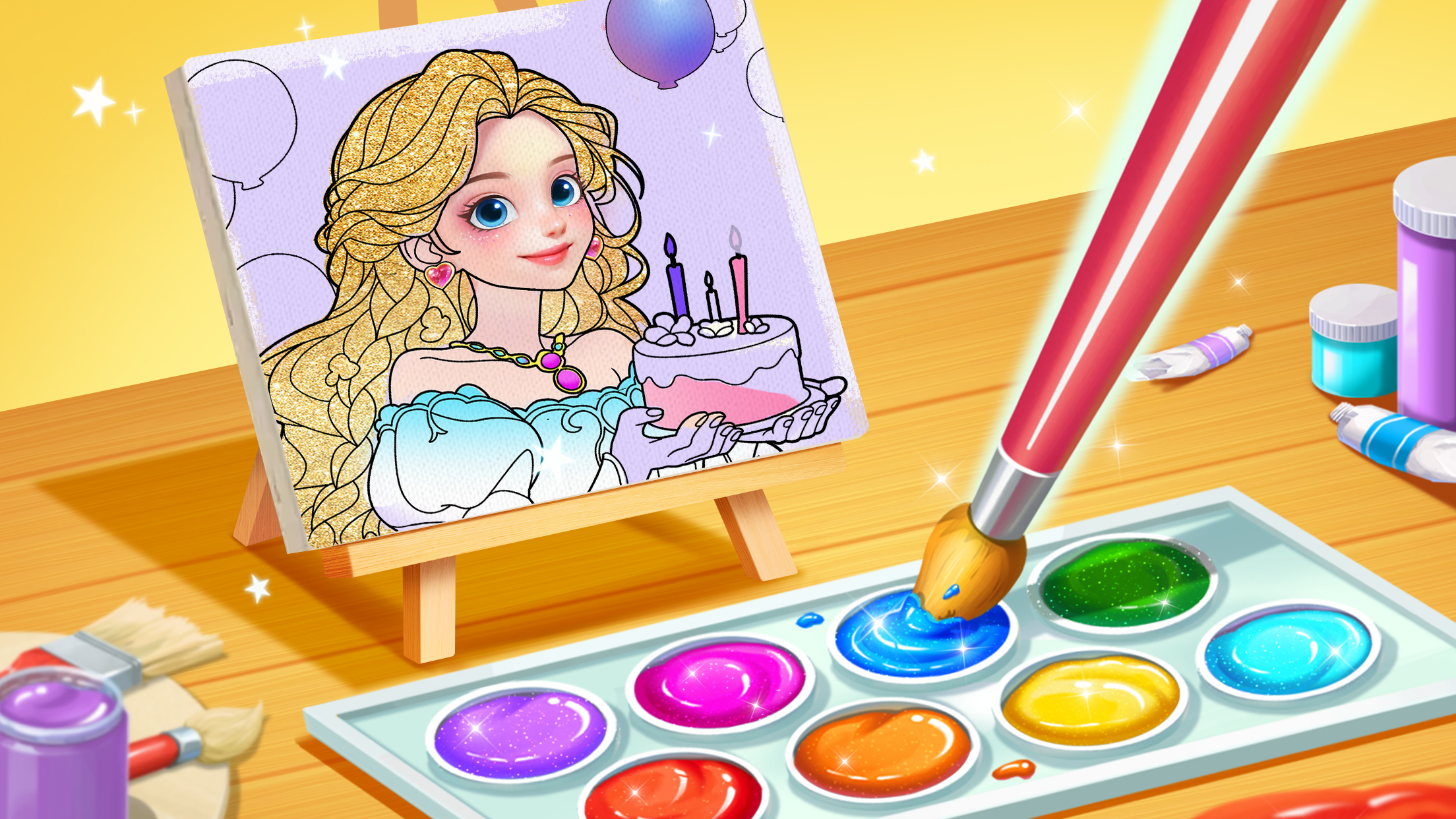 اسکرین شات 1 بازی Princess Game Fantasy Coloring